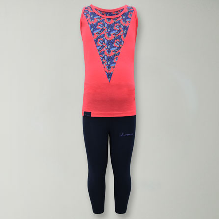 legea-completo-cotone-canotta-leggings-jasinda-bambina-rosa-scuro-3xs image 2