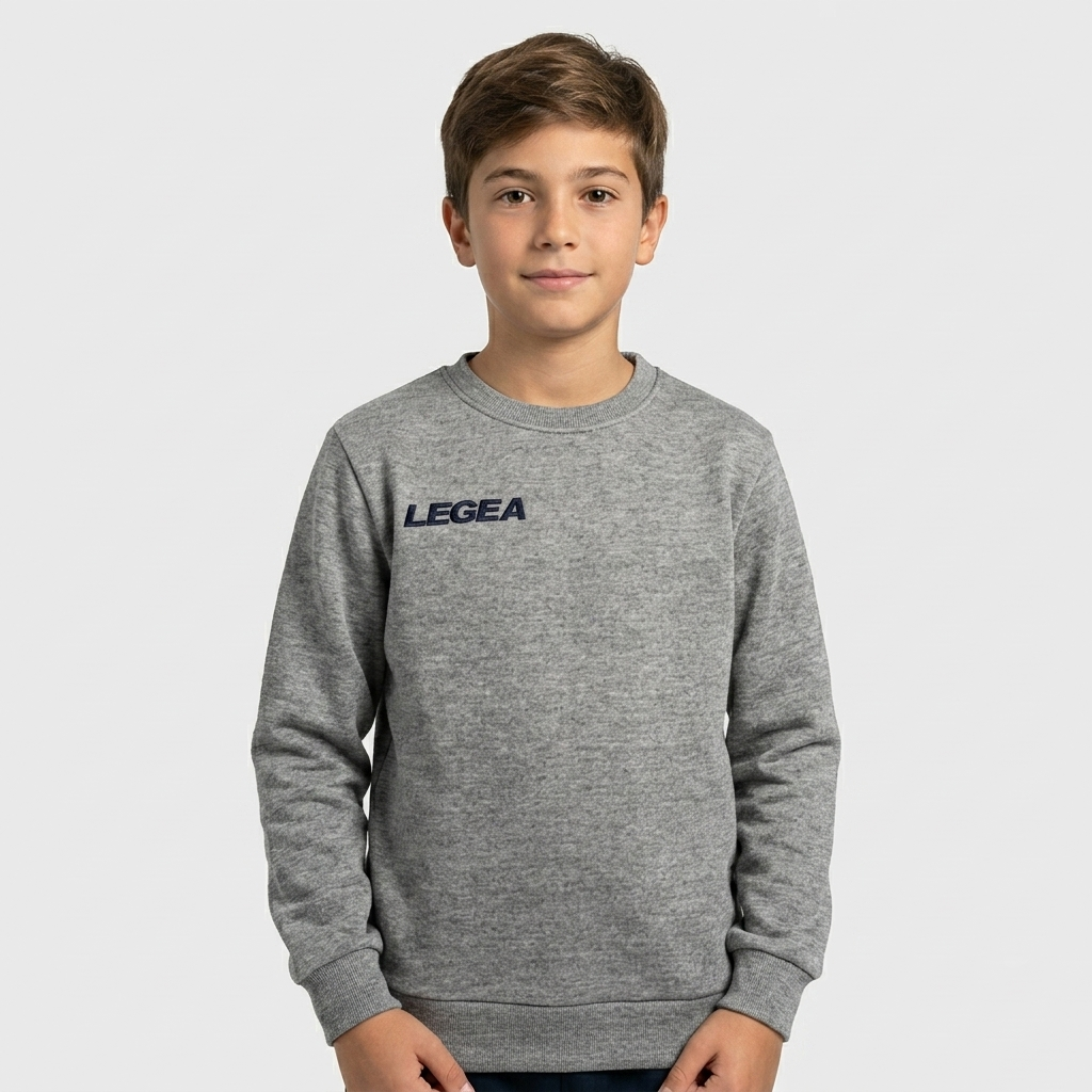 legea-zagabria-junior-felpa-girocollo-felpata-grigio-melange-2xs image 1