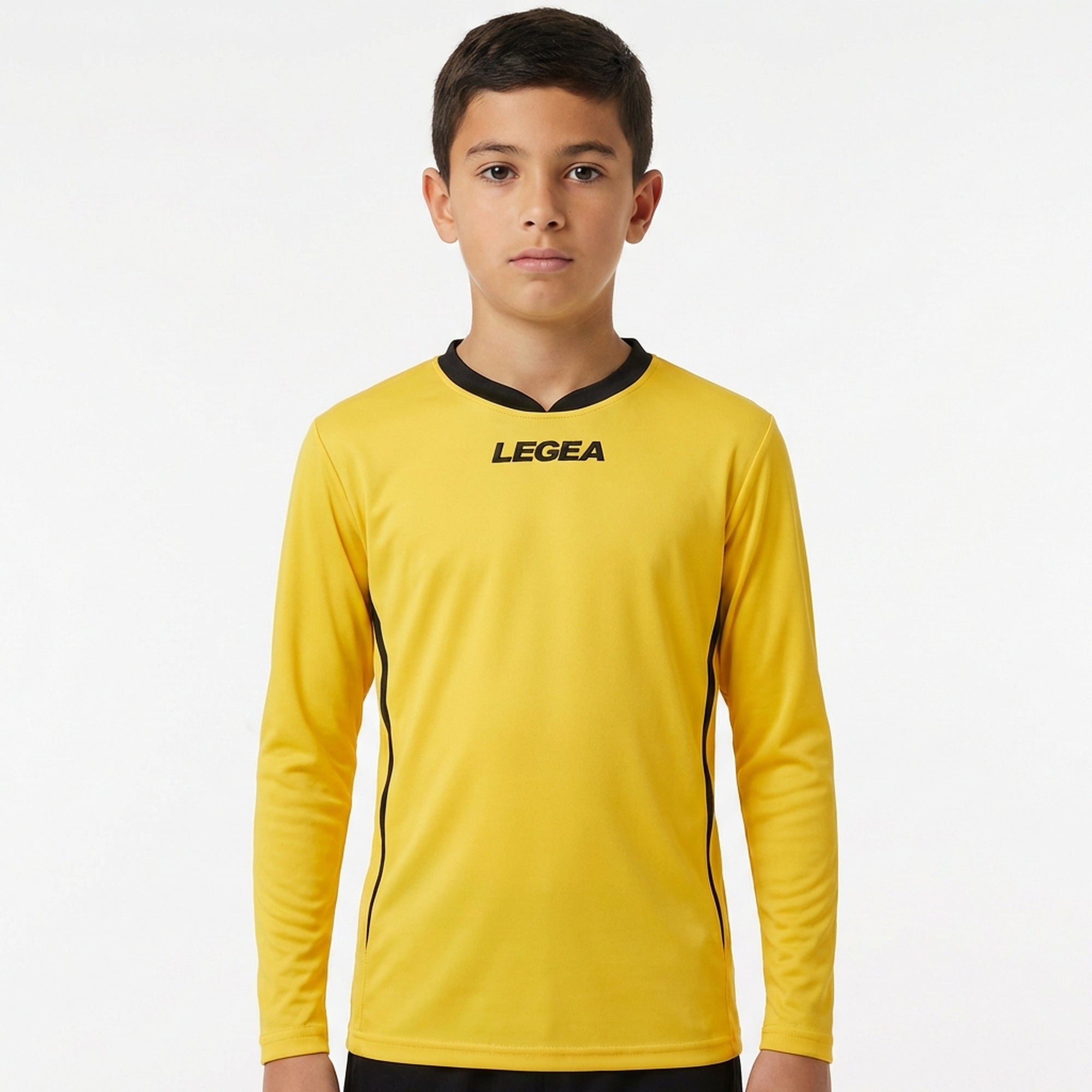 legea-maglia-calcio-maniche-lunghe-dusseldorf-giallo-nero-3xs image 1