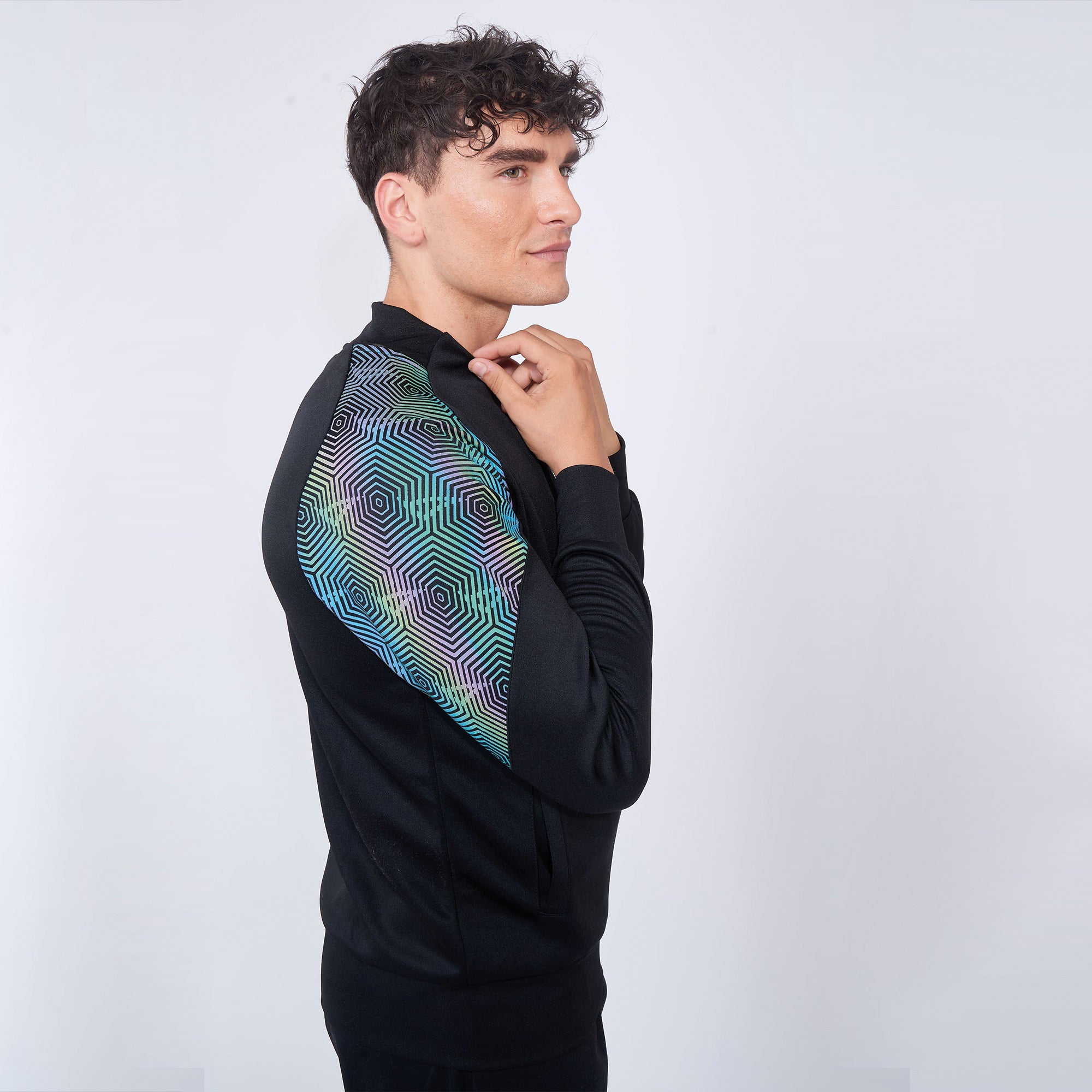 legea-giacca-con-zip-petra-nero-verde-tiffany-m image 4