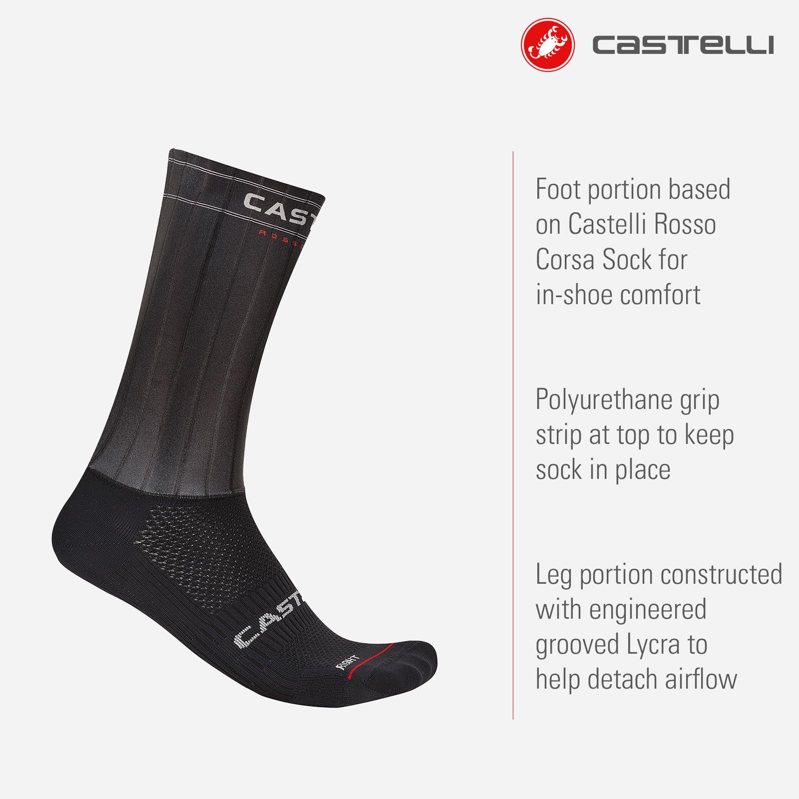 castelli-fast-feet-4-aero-calzini-ciclismo image 2