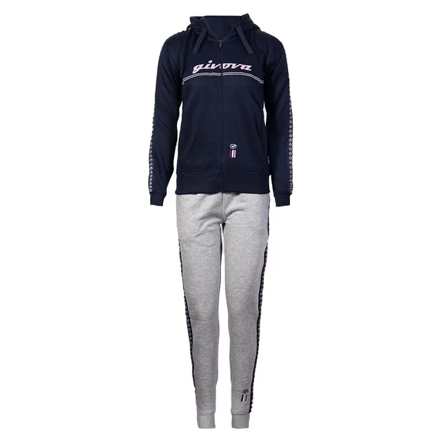givova-tuta-donna-101-con-banda-e-cappuccio-in-fleece image 1