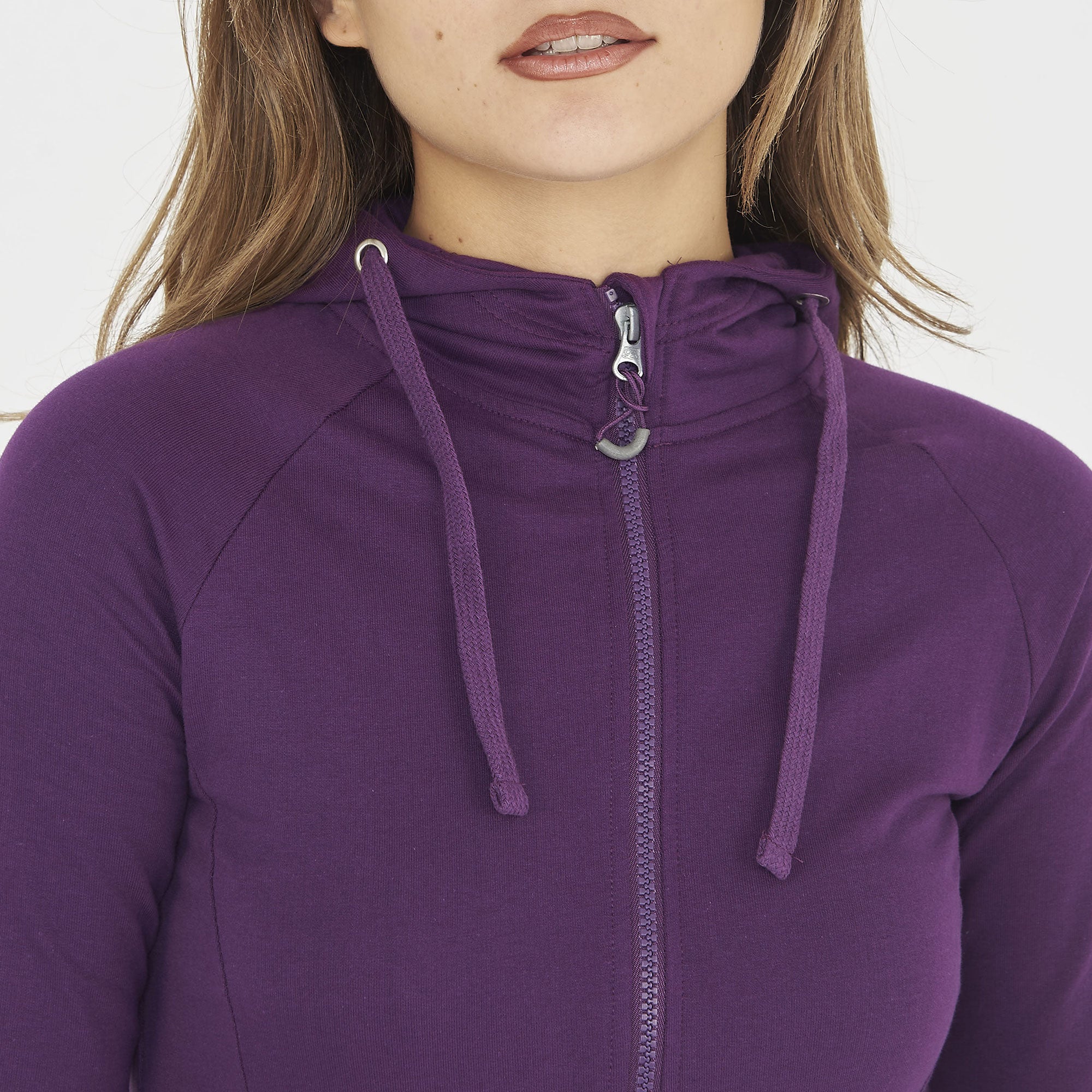 legea-dair-felpa-donna-con-zip-e-cappuccio-viola-l image 4