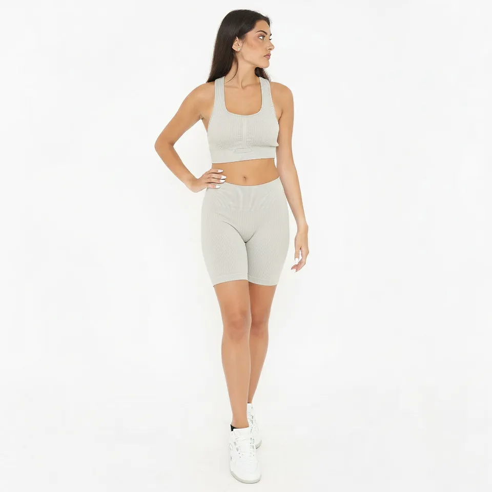 legea-iconic-ride-completino-da-allenamento-donna-grigio-chiaro image 1