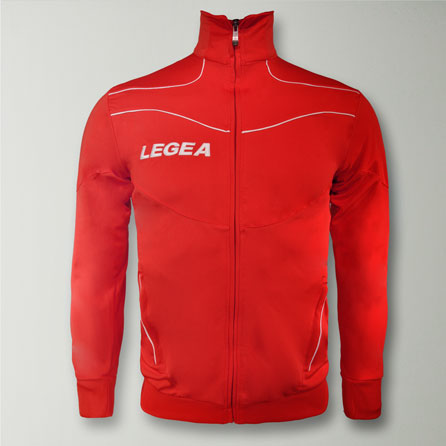 legea-texas-giacca-in-poliestere-con-zip-e-cappuccio-rosso-m image 1