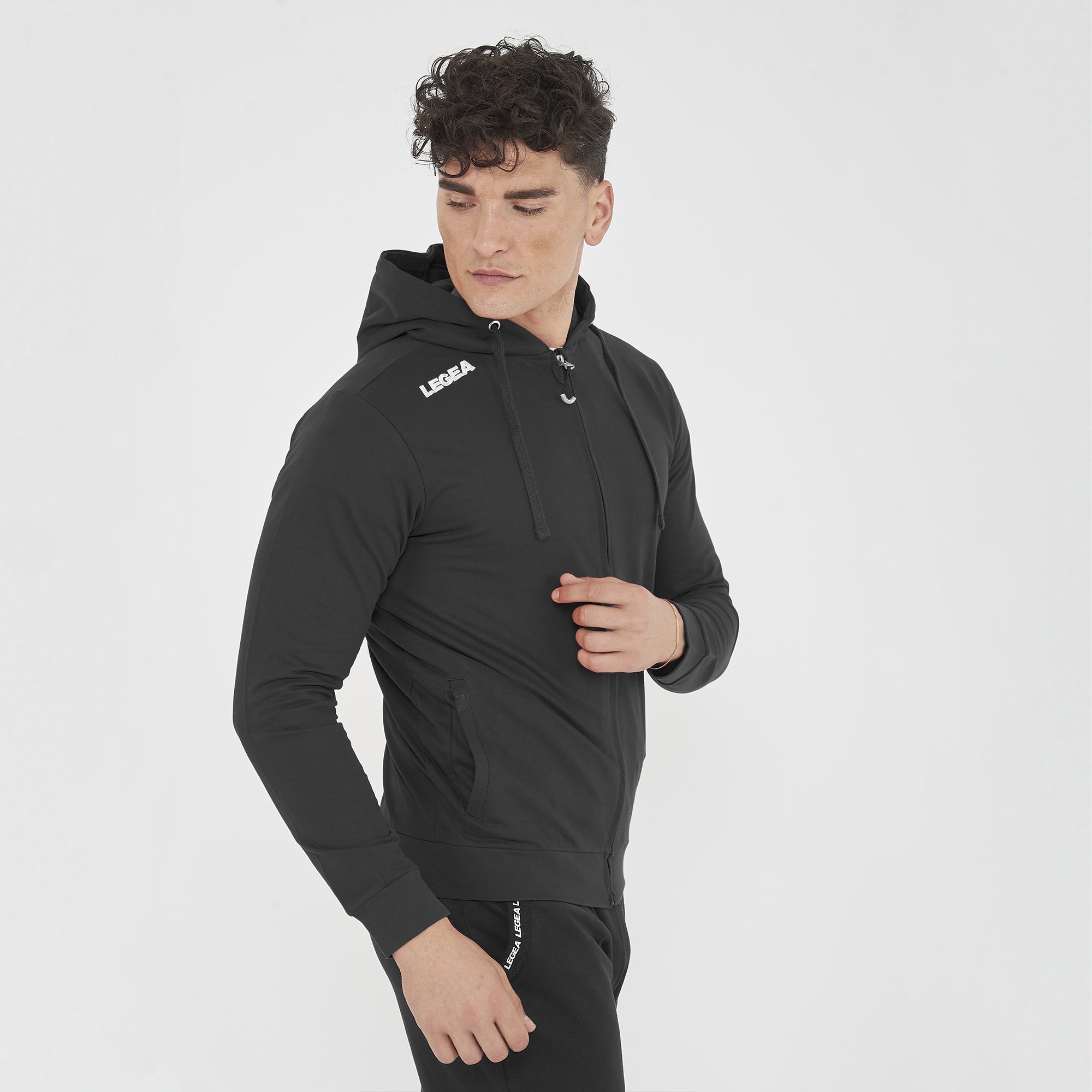 legea-farel-felpa-con-zip-e-cappuccio-french-terry-nero-l image 3