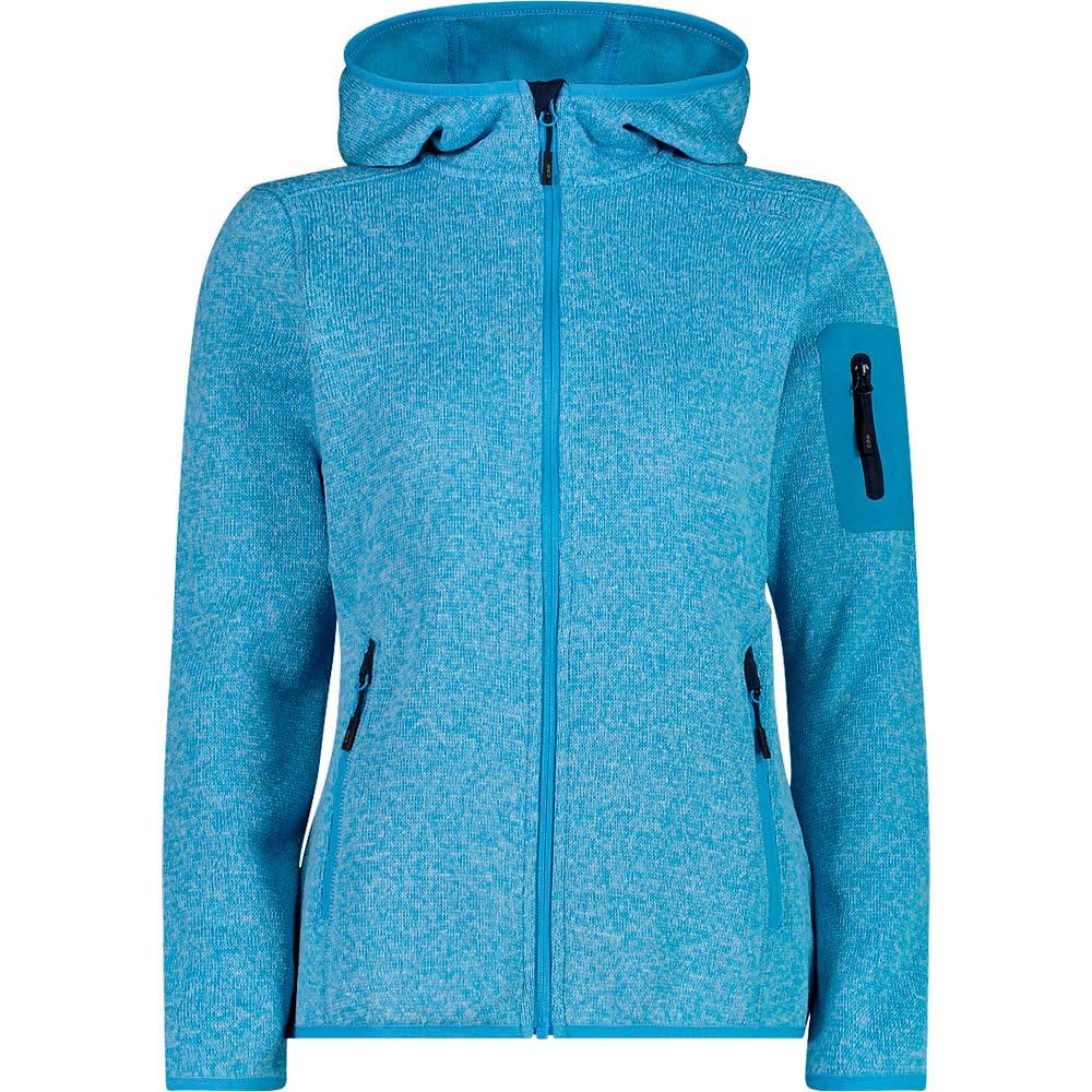 cmp-giacca-knit-tech-con-cappuccio-fisso-donna image 4