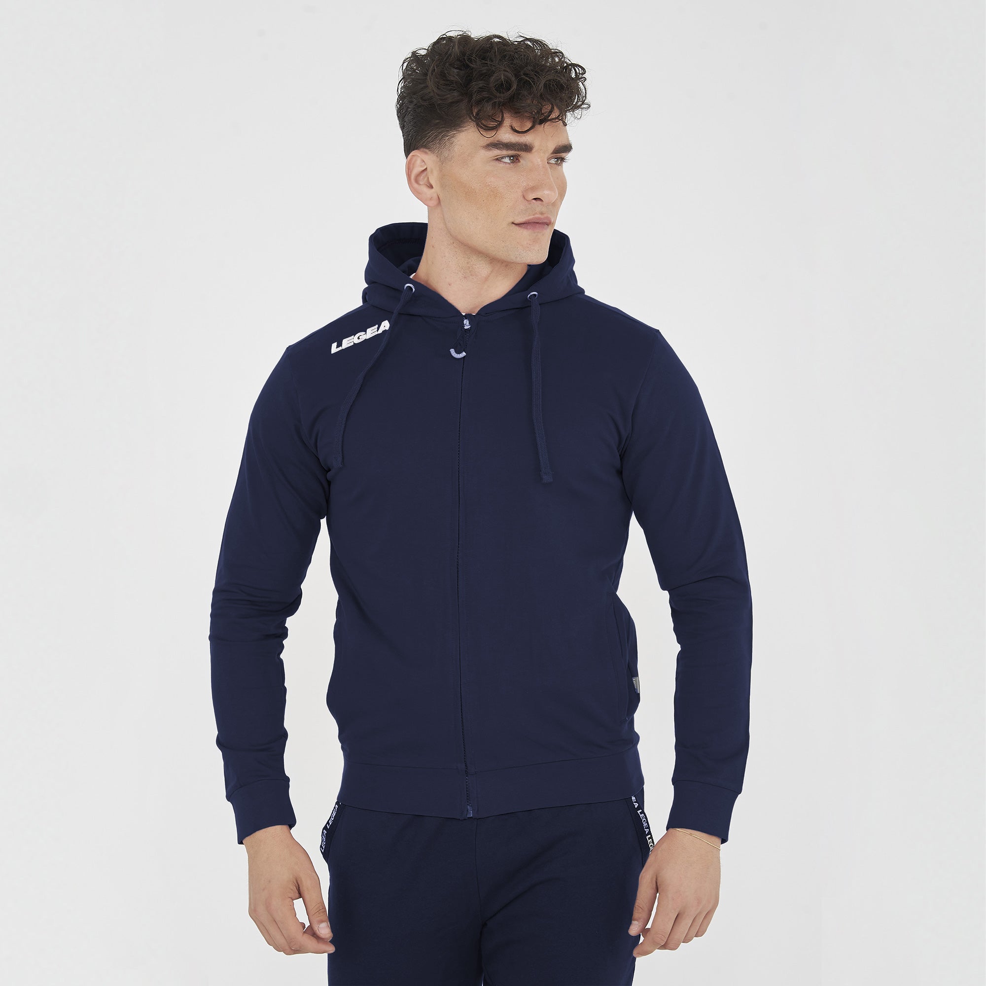 legea-farel-felpa-con-zip-e-cappuccio-french-terry-blu-4xl image 1