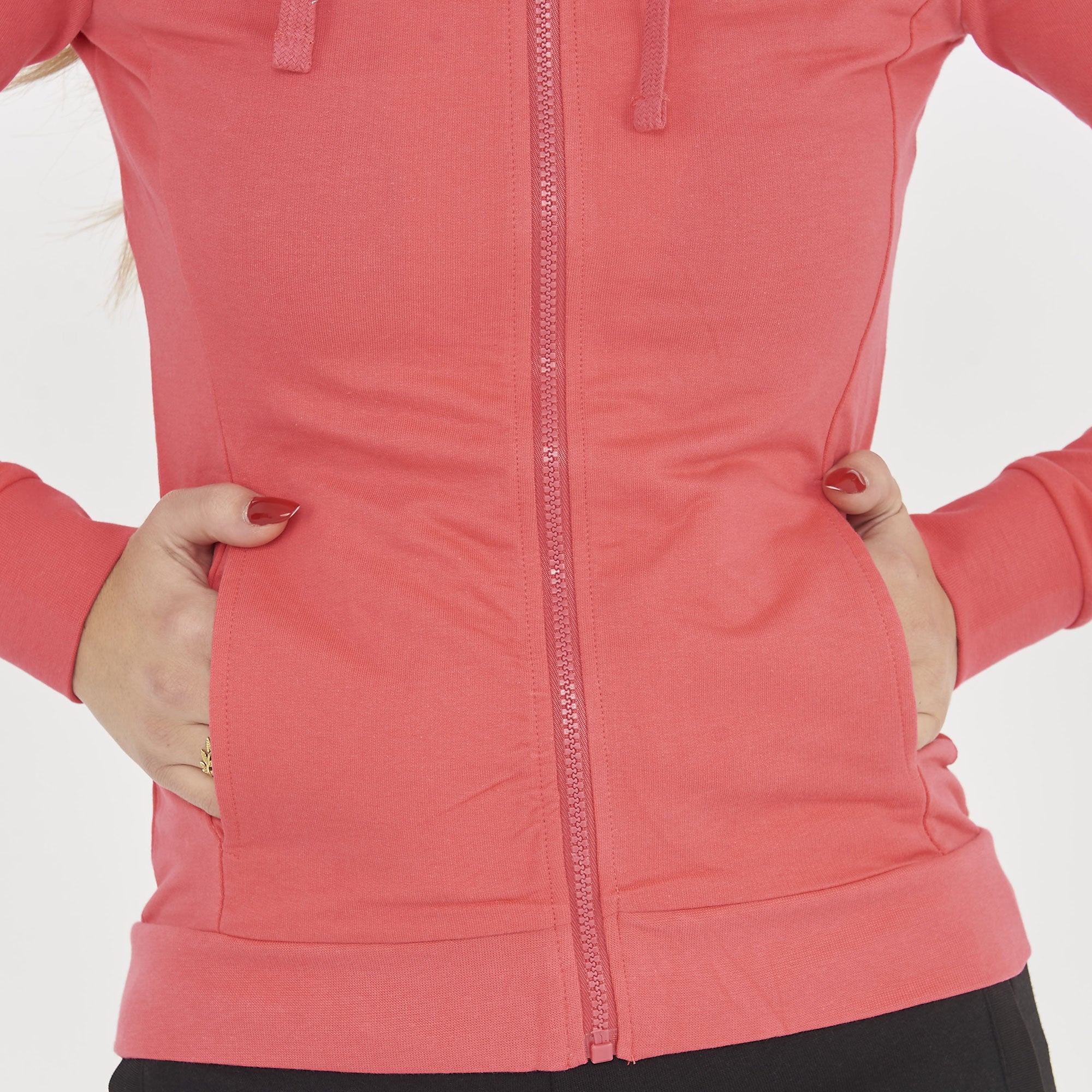 legea-dair-giacca-sportiva-leggera-con-zip-e-cappuccio-amarena-xs image 3