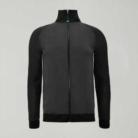 legea-austin-felpa-sportiva-con-zip-nero-grigio-scuro-l image 1