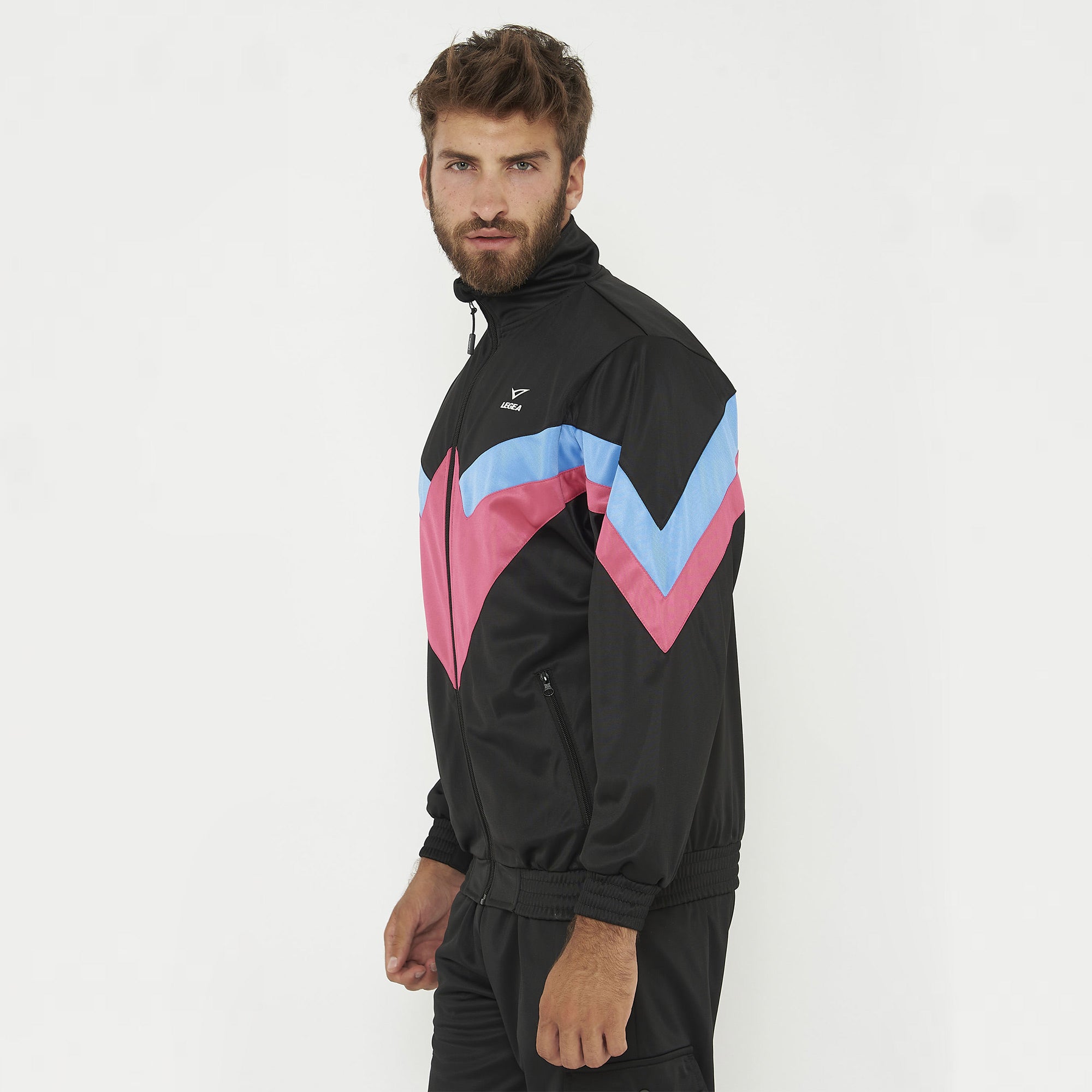 legea-loose-giacca-con-zip-vintage-nero-fucsia-s image 2