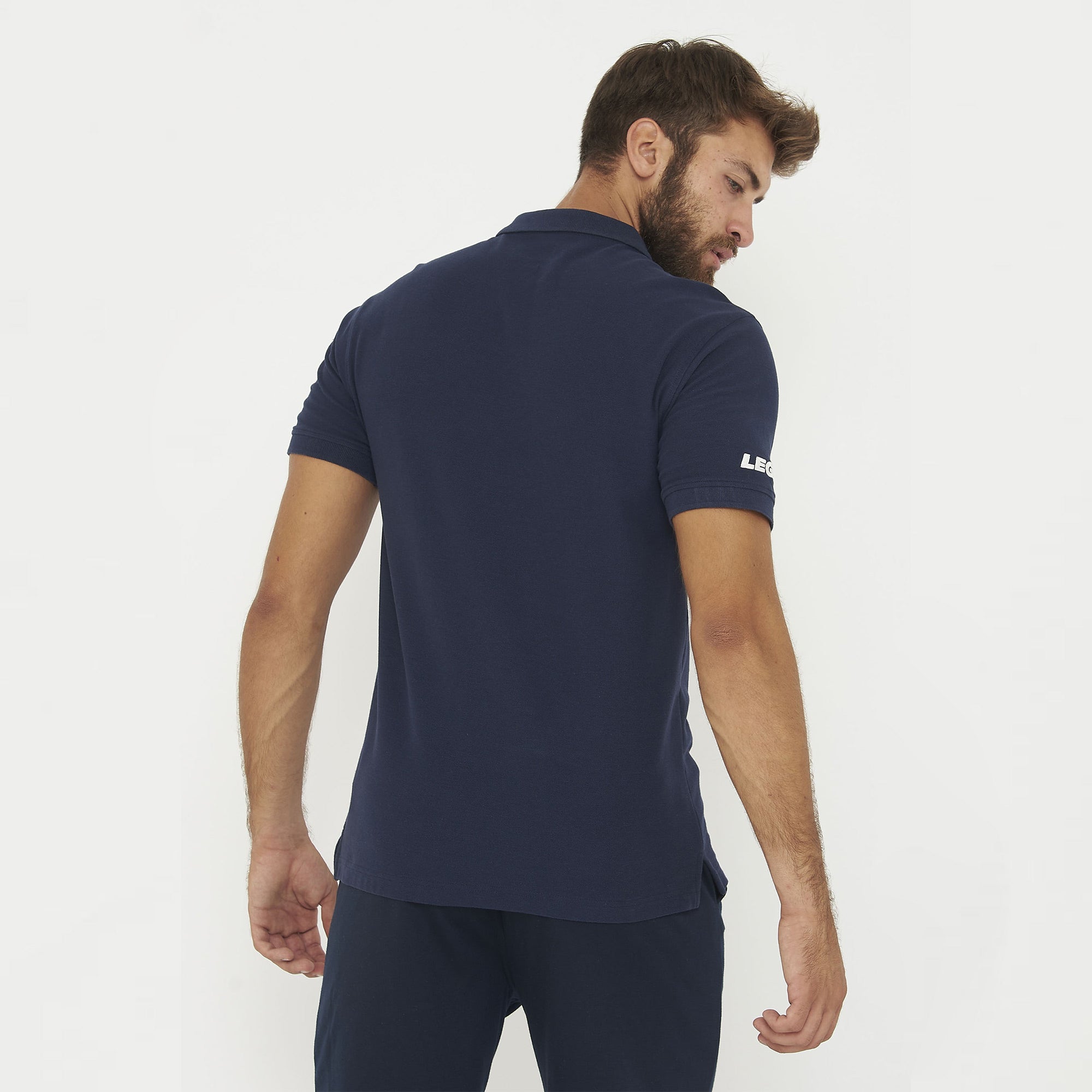 legea-ariete-polo-in-cotone-blu-l image 2