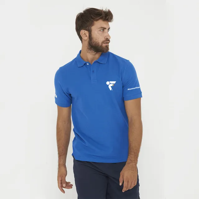 legea-ariete-polo-in-cotone-azzurra-fitav image 1