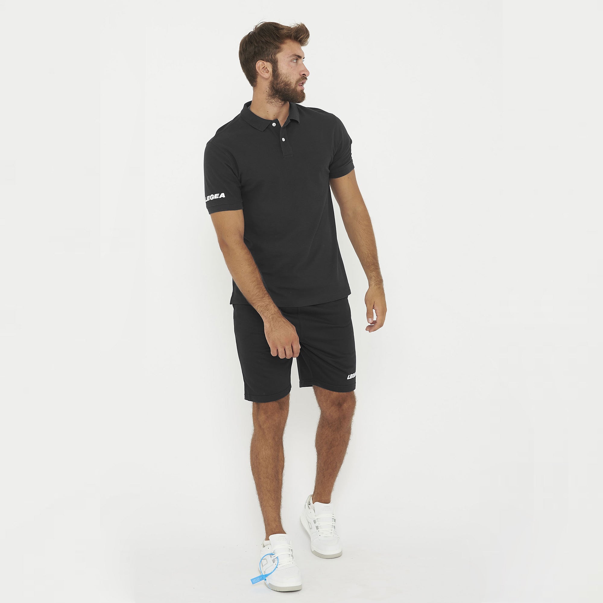 legea-ariete-polo-in-cotone-nero-xl image 2