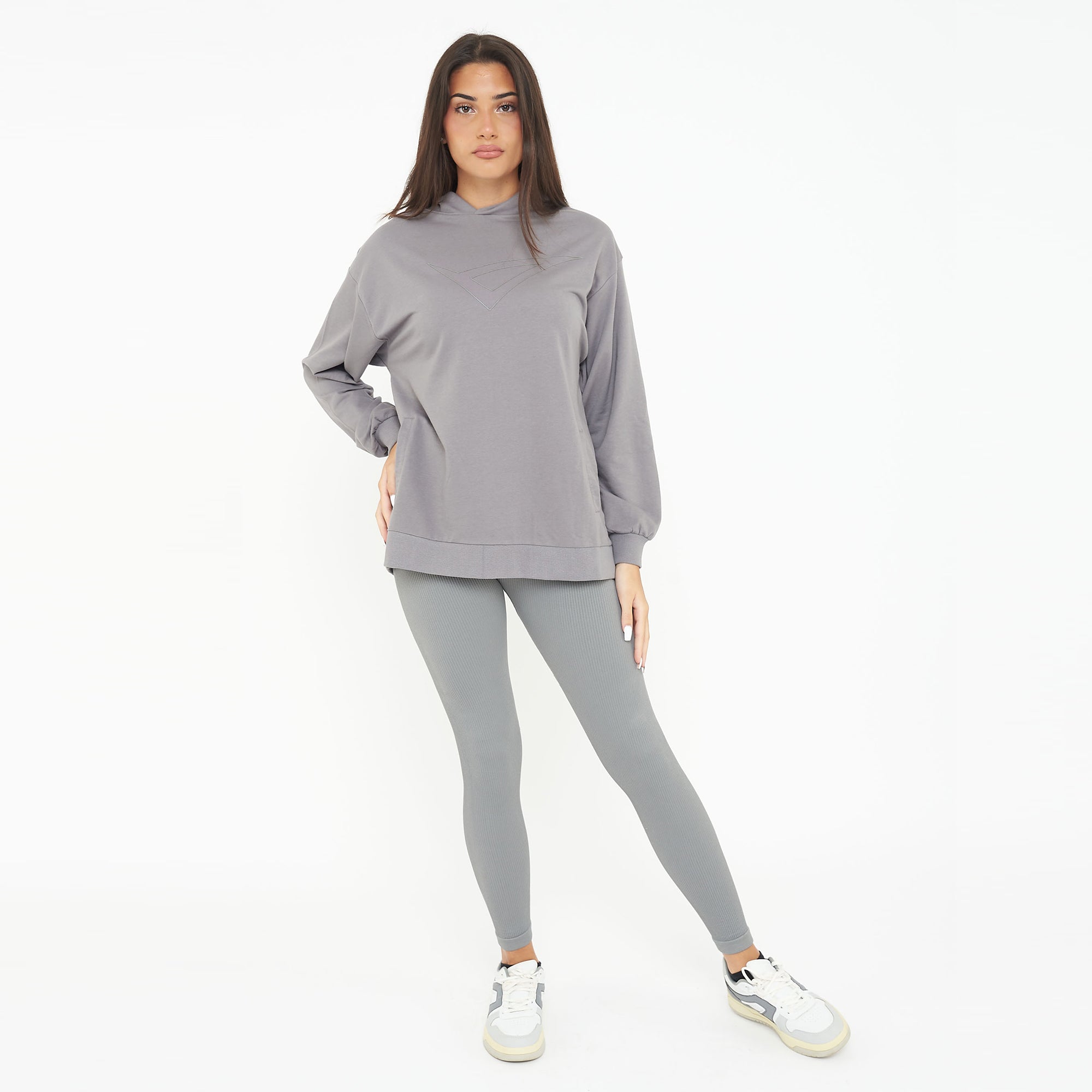 legea-f-loosy-felpa-con-cappuccio-in-cotone-grigio-scuro-l image 6