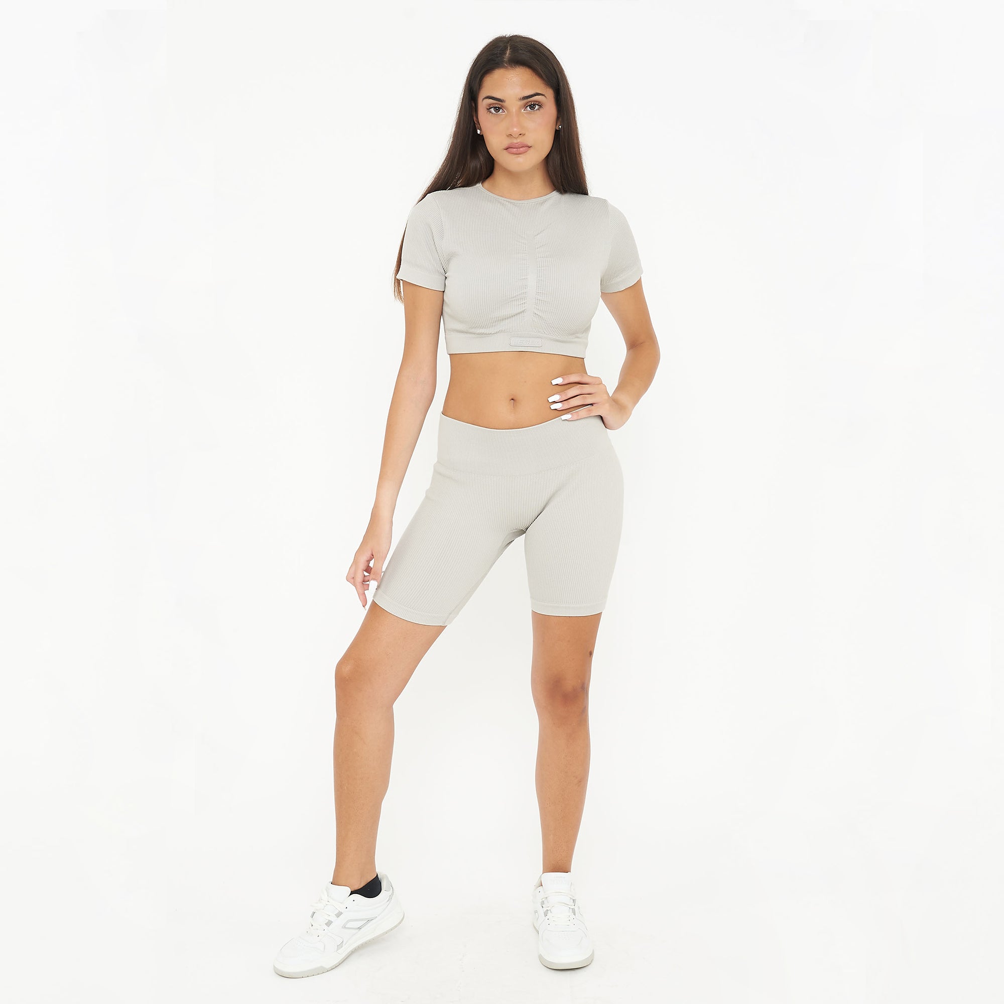 legea-way-ride-completino-allenamento-donna-grigio-chiaro image 1