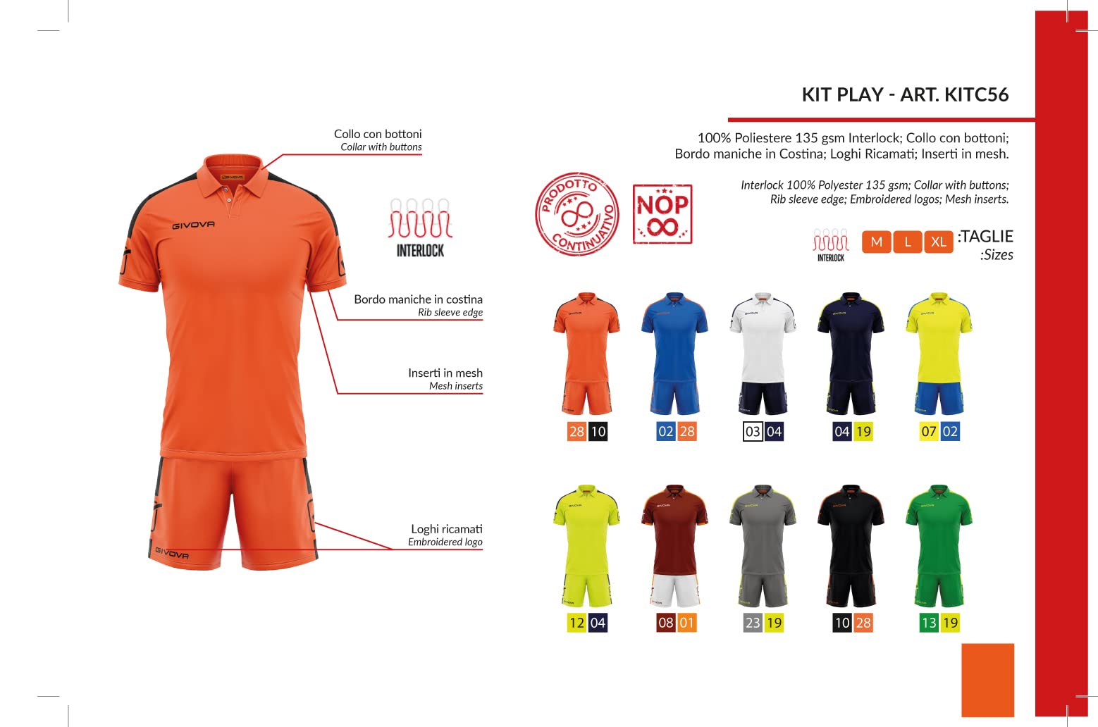givova-kit-play-completo-sportivo-maglia-e-pantaloncini image 2