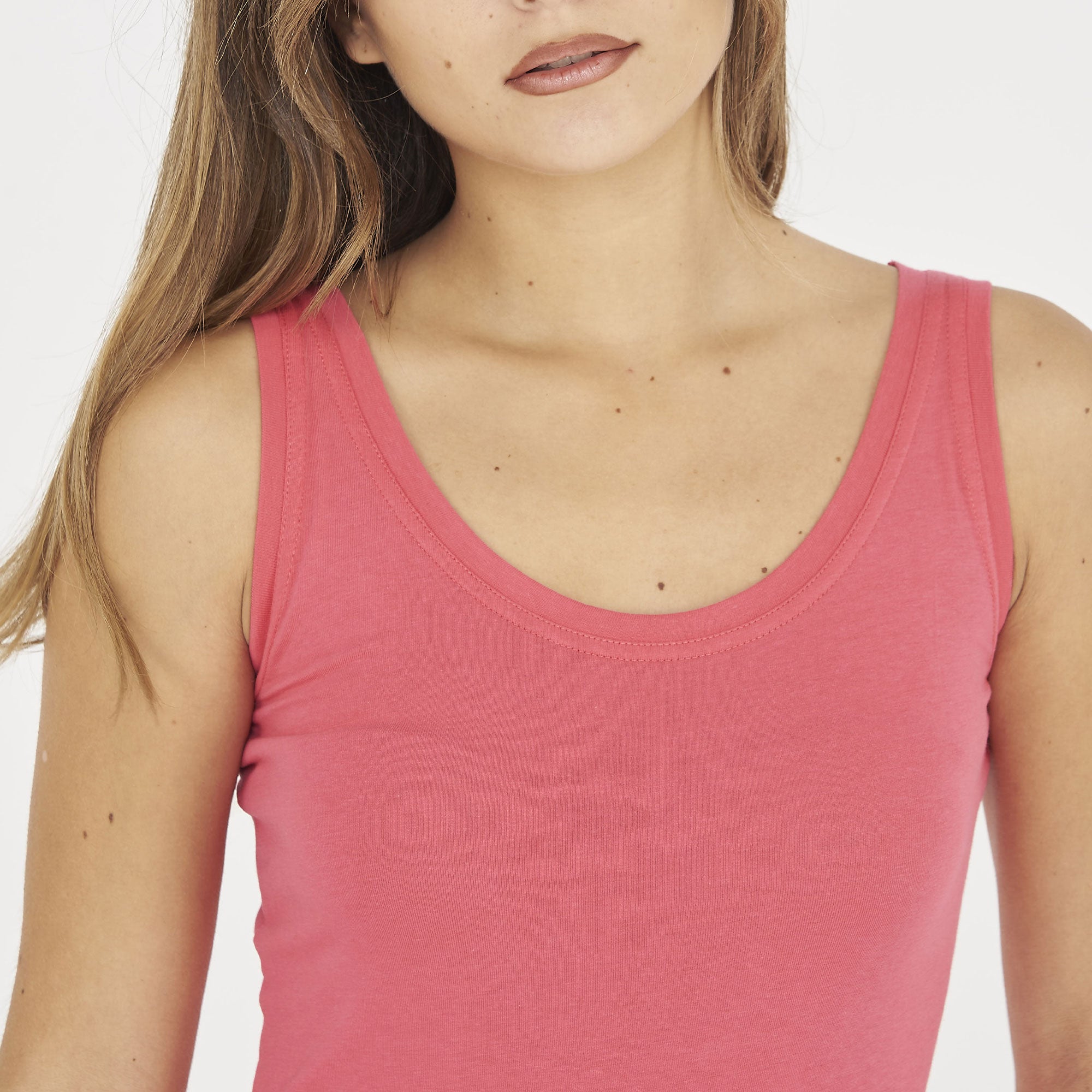 legea-canotta-a-spalle-larghe-raita-in-cotone-rosa-scuro-l image 4