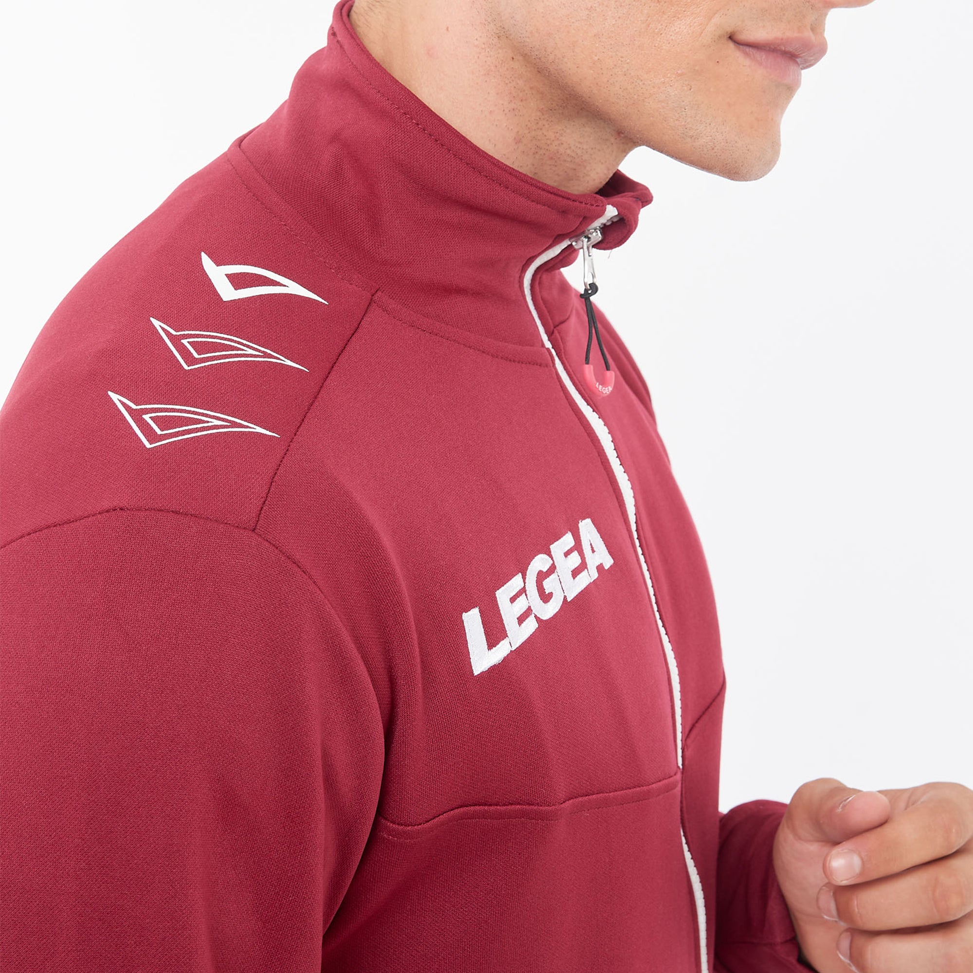 legea-alabama-giacca-con-zip-intera-granata-m image 2