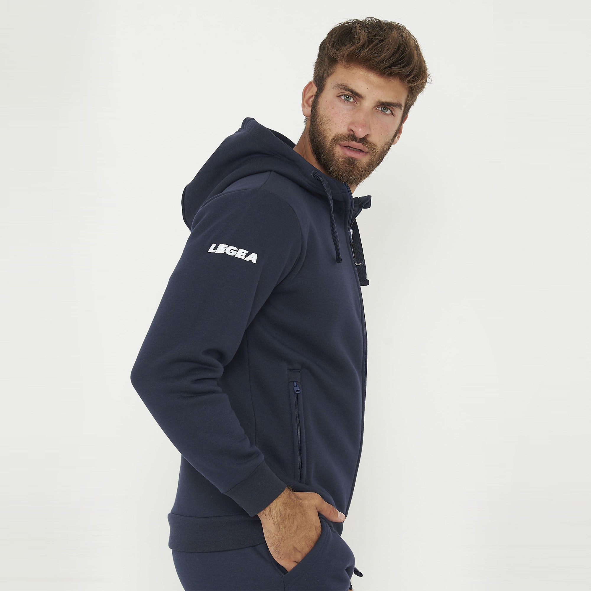 legea-sarajevo-junior-felpa-con-zip-e-cappuccio-blu-blu-2xs image 7