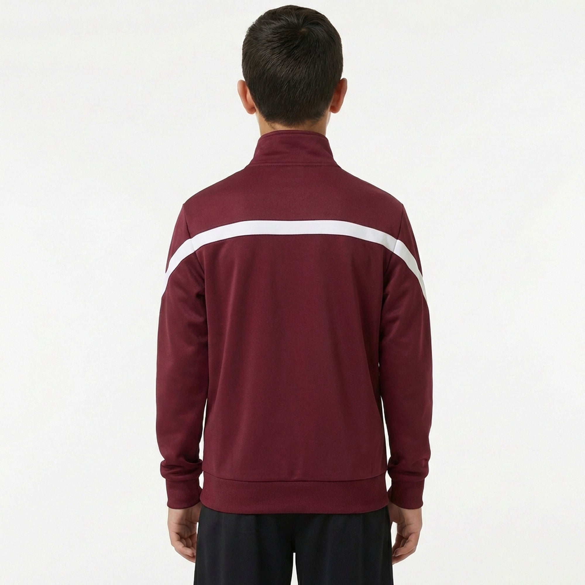 legea-salvador-giacca-sportiva-con-zip-e-cappuccio-granata-3xs image 2