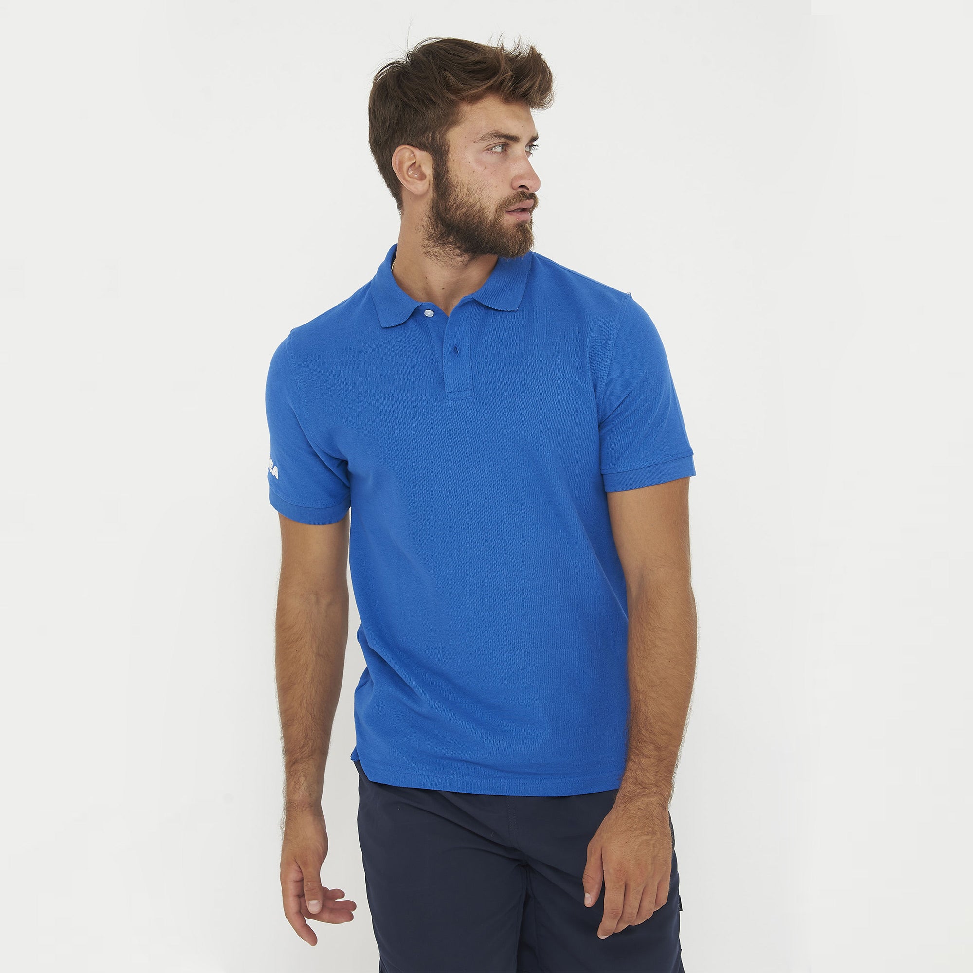 legea-ariete-polo-in-cotone-azzurro-s image 1