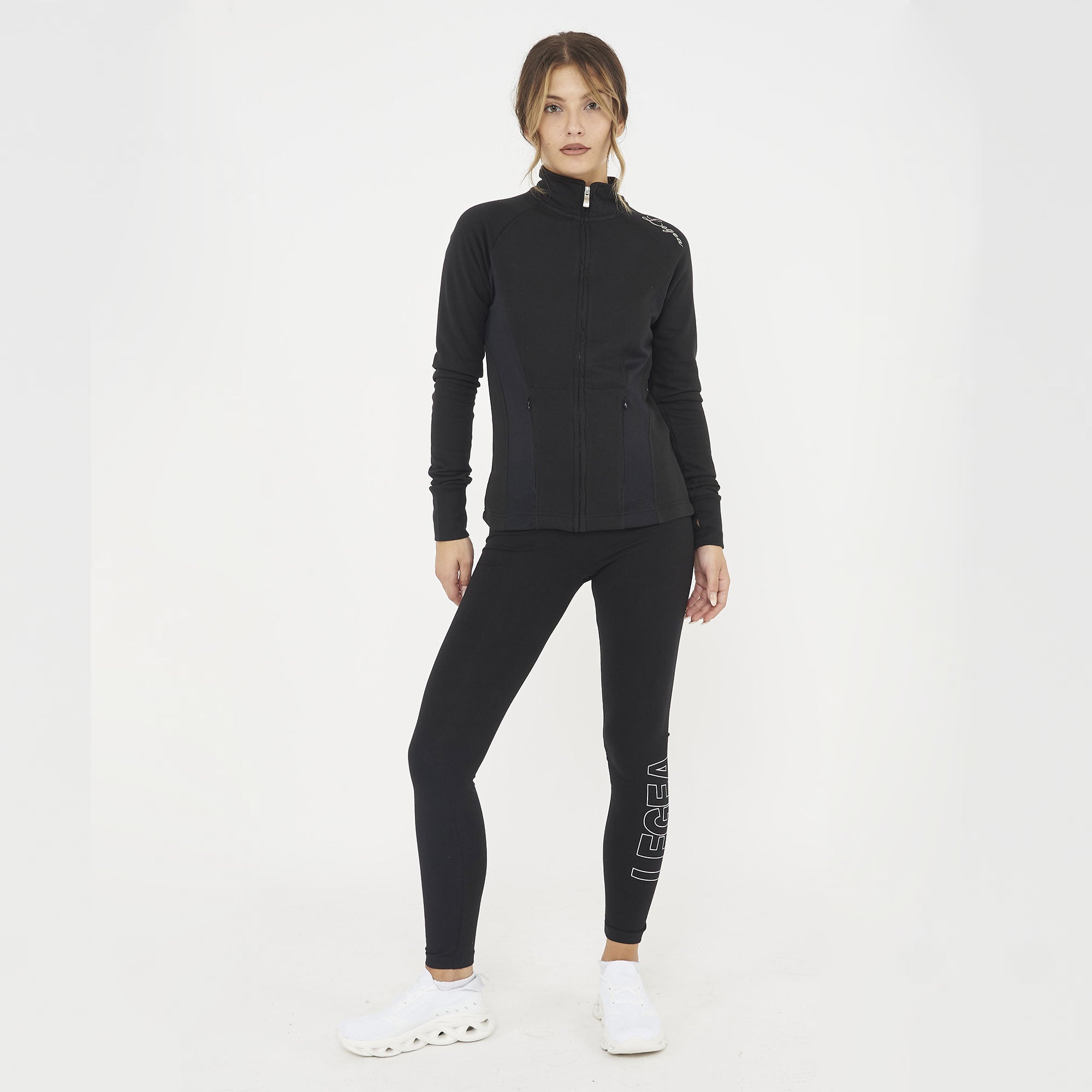 legea-dafne-felpa-slim-con-zip-nero-m image 7