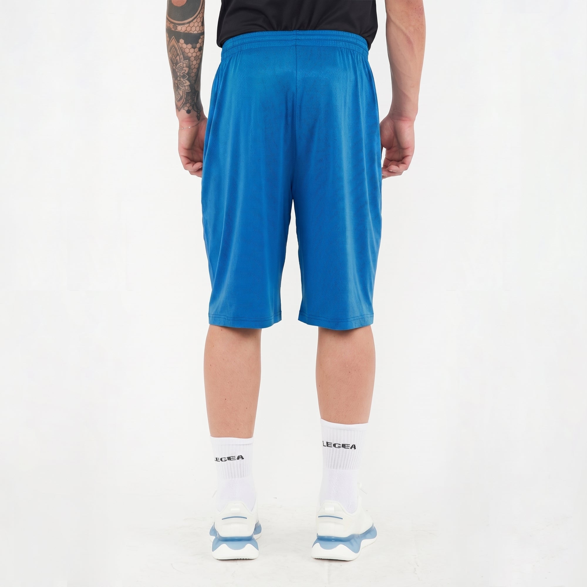 legea-cleveland-pantaloncini-allenamento-poliestere-azzurro-m image 2