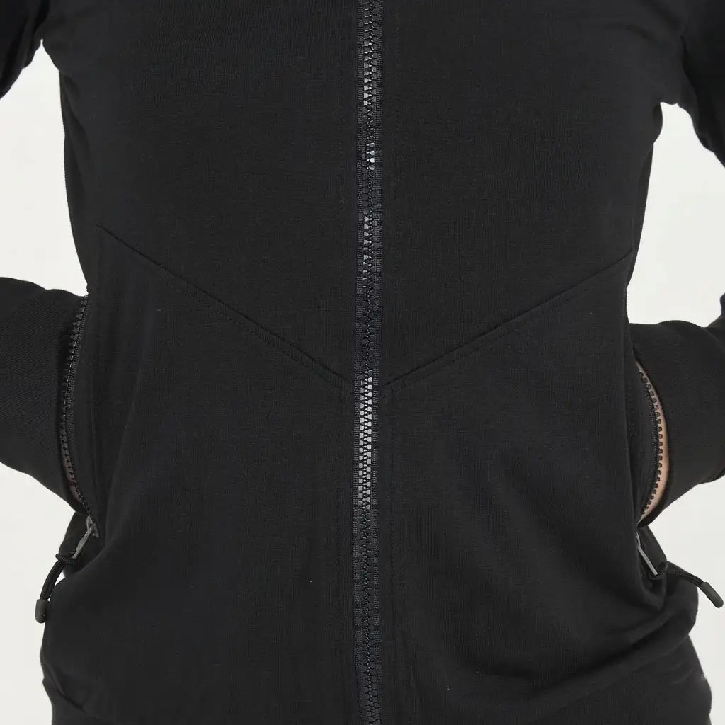legea-layca-felpa-leggera-con-zip-e-cappuccio-nero-l image 4