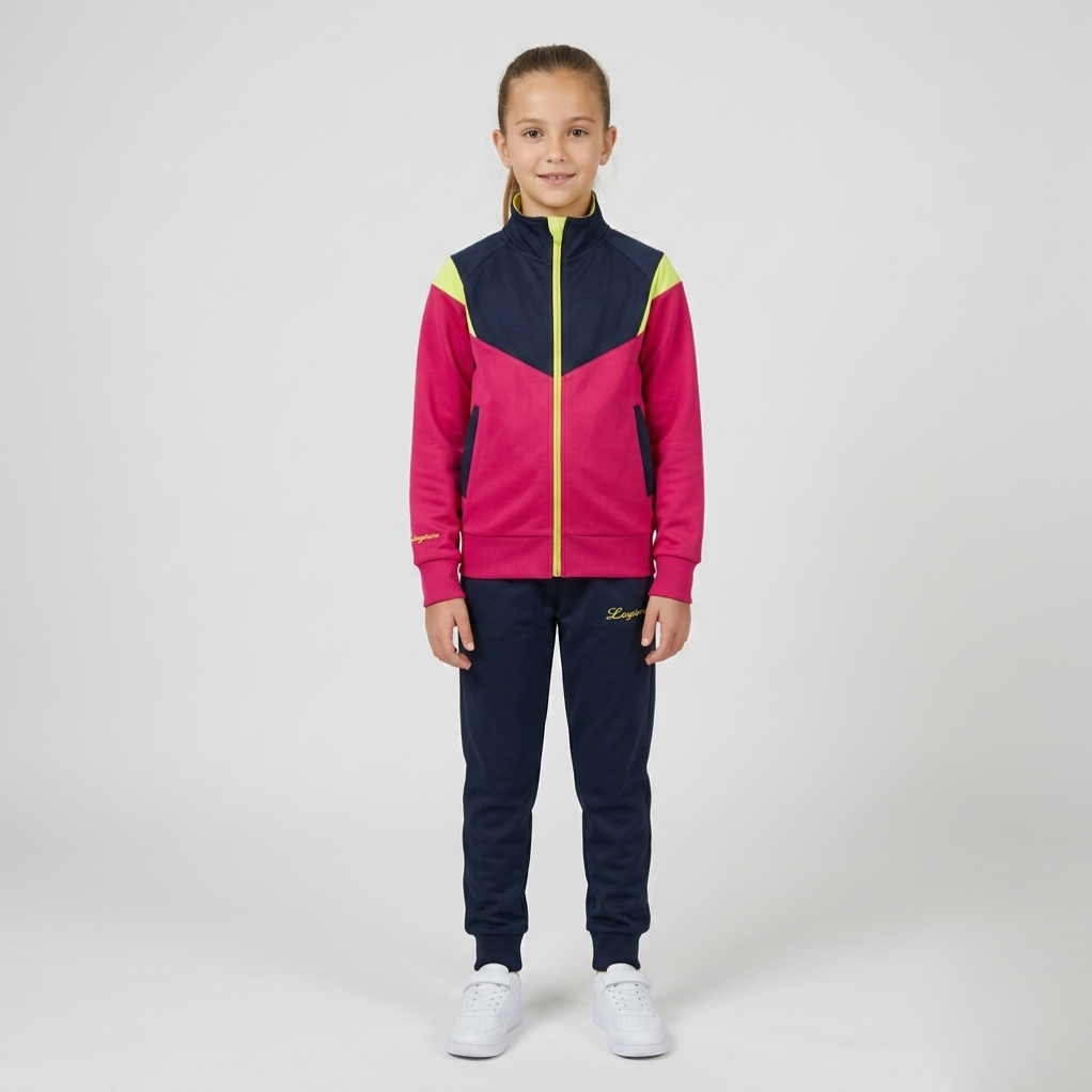 legea-roal-tuta-completa-da-bambina-giacca-con-zip-pantalone image 1