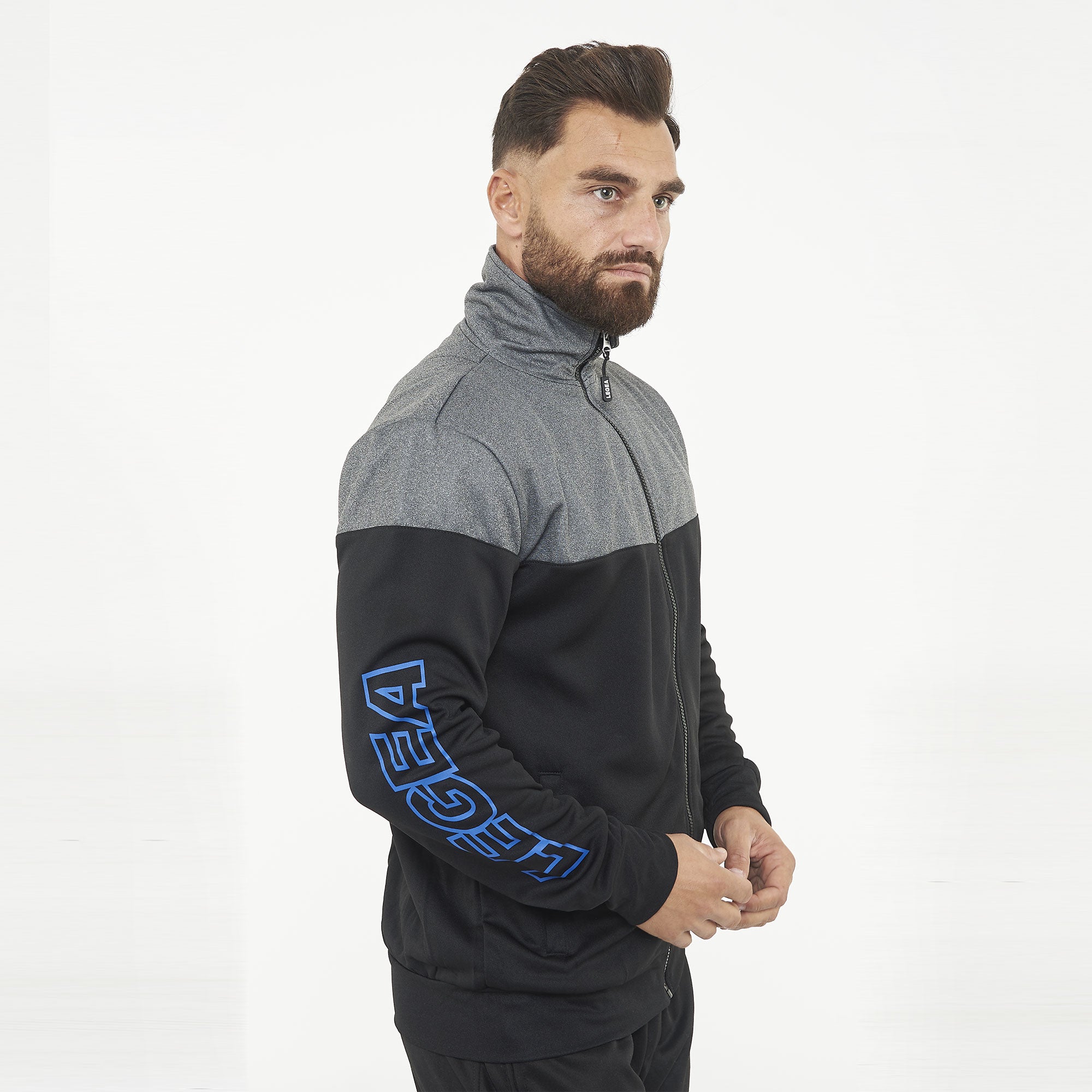 legea-ucla-giacca-sportiva-zip-poliestere-nero-turchese-xl image 7