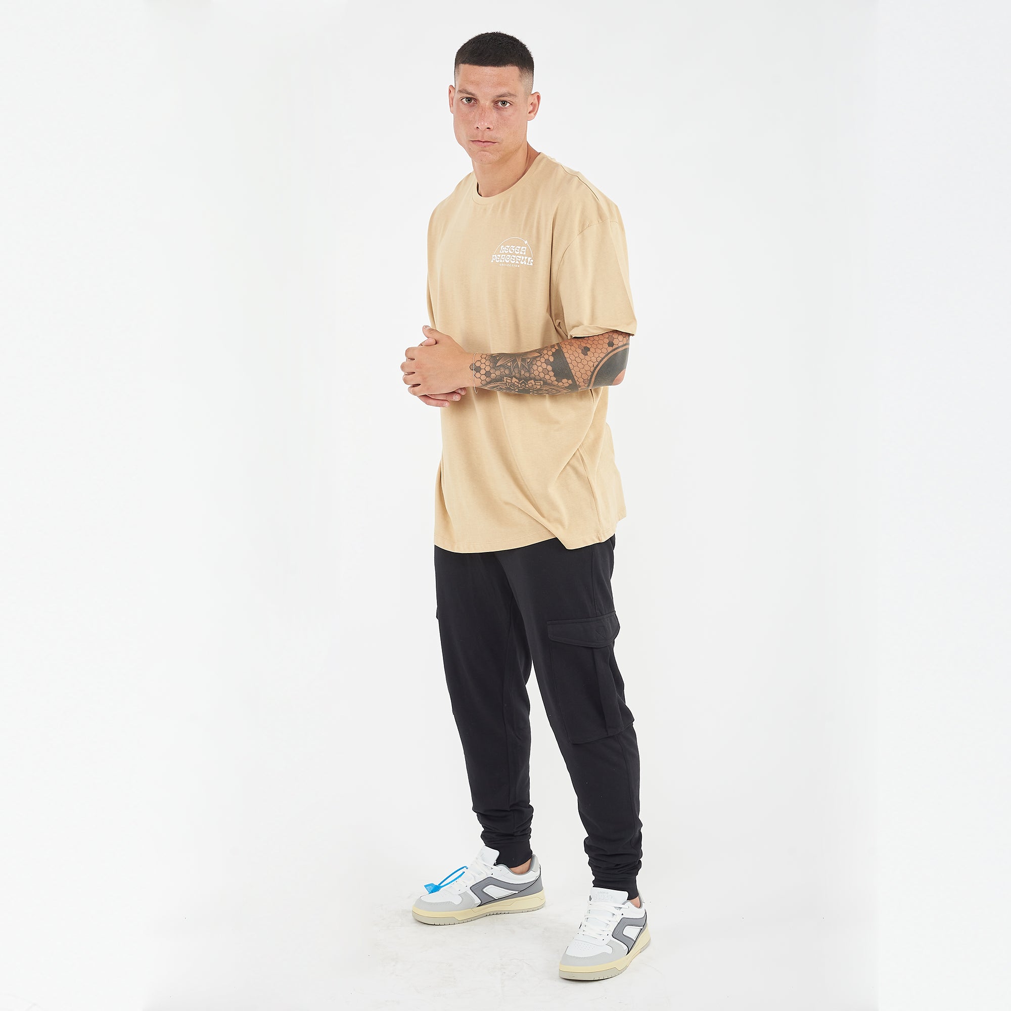 legea-peaceful-t-shirt-in-cotone-sabbia-xl image 2