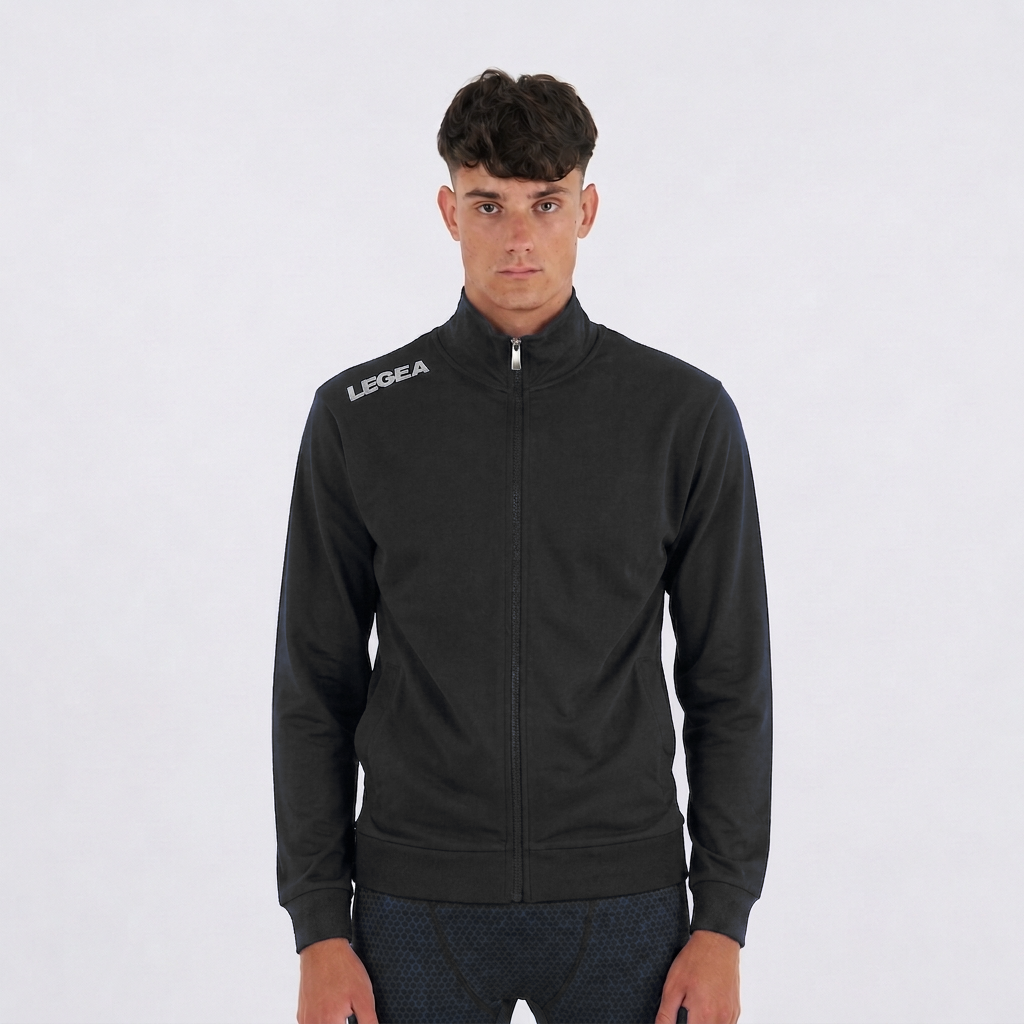 legea-felpa-tyrel-con-zip-e-cappuccio-nero-s image 1