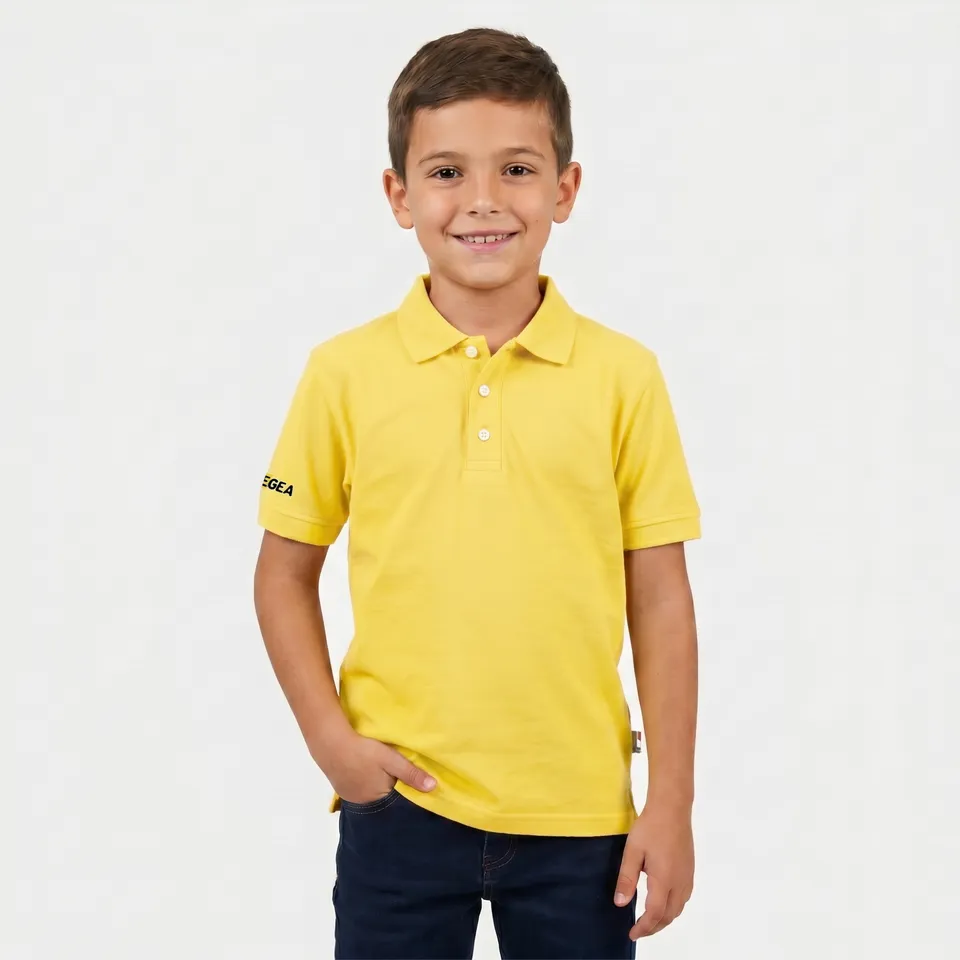 legea-ariete-polo-in-cotone-bambini-e-ragazzi-giallo-xs image 1