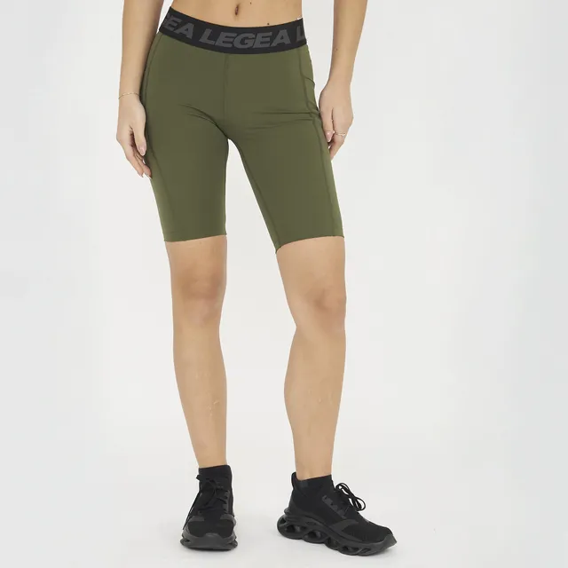 legea-teti-short-fitness-a-compressione-verde-militare-l image 1