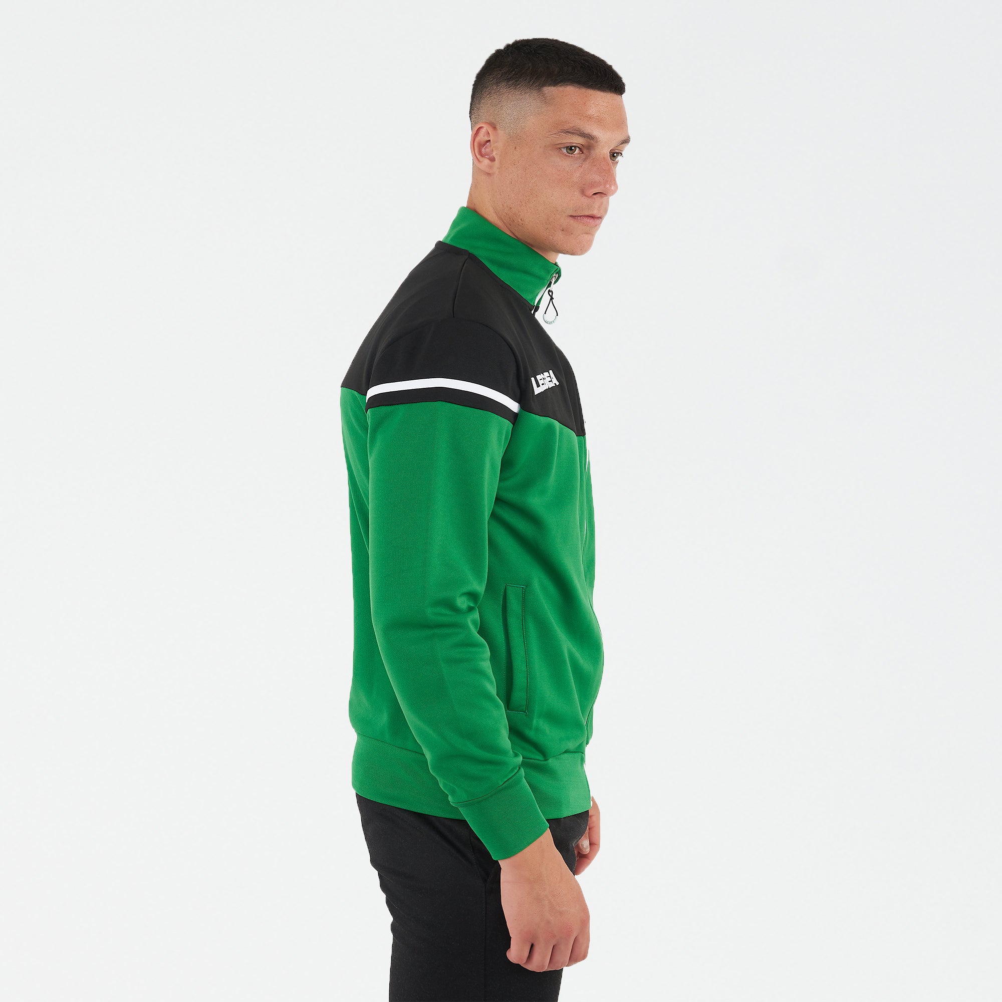 legea-giacca-sportiva-sender-con-zip-verde-nero-l image 3