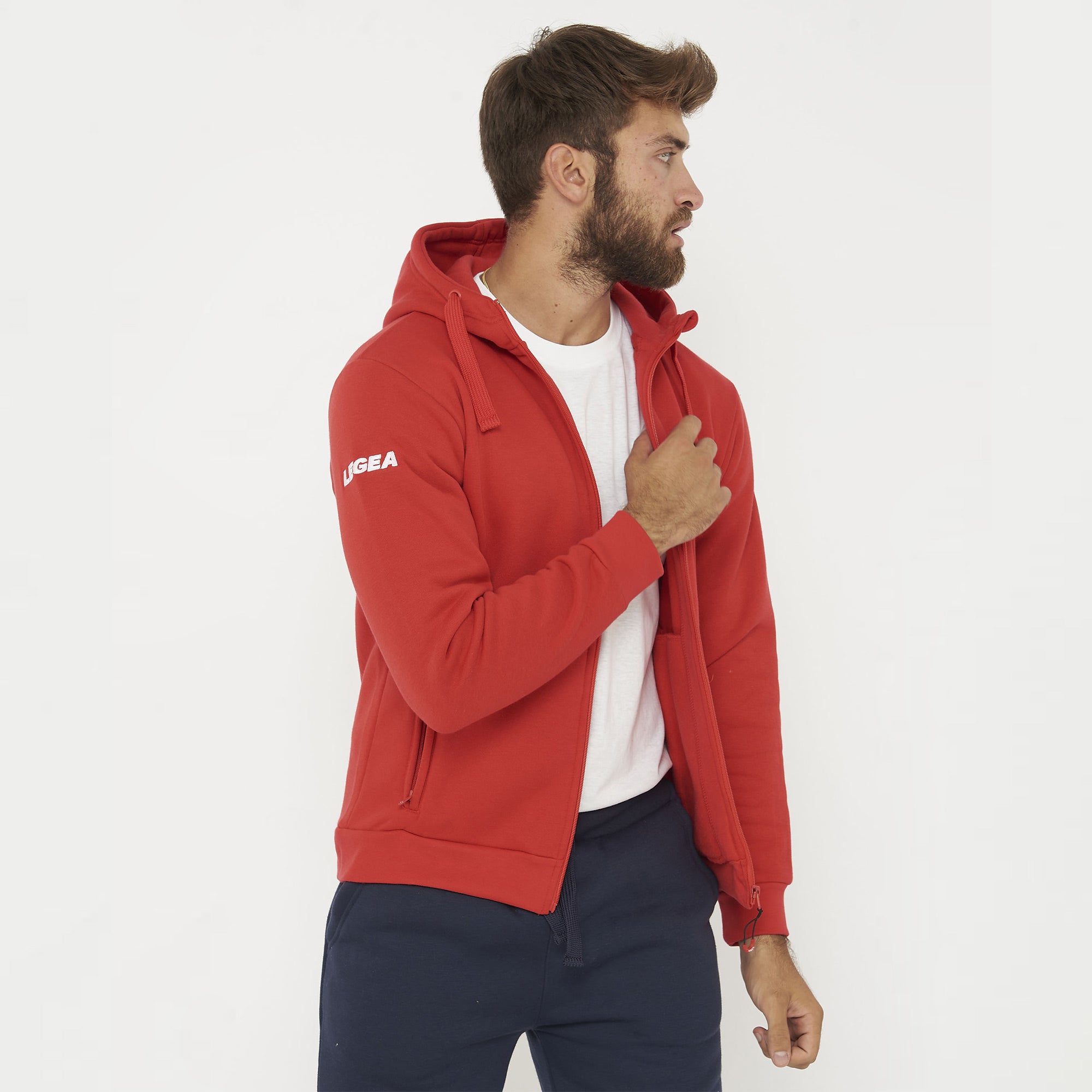 legea-sarajevo-felpa-con-cappuccio-e-zip-rosso-xl image 3