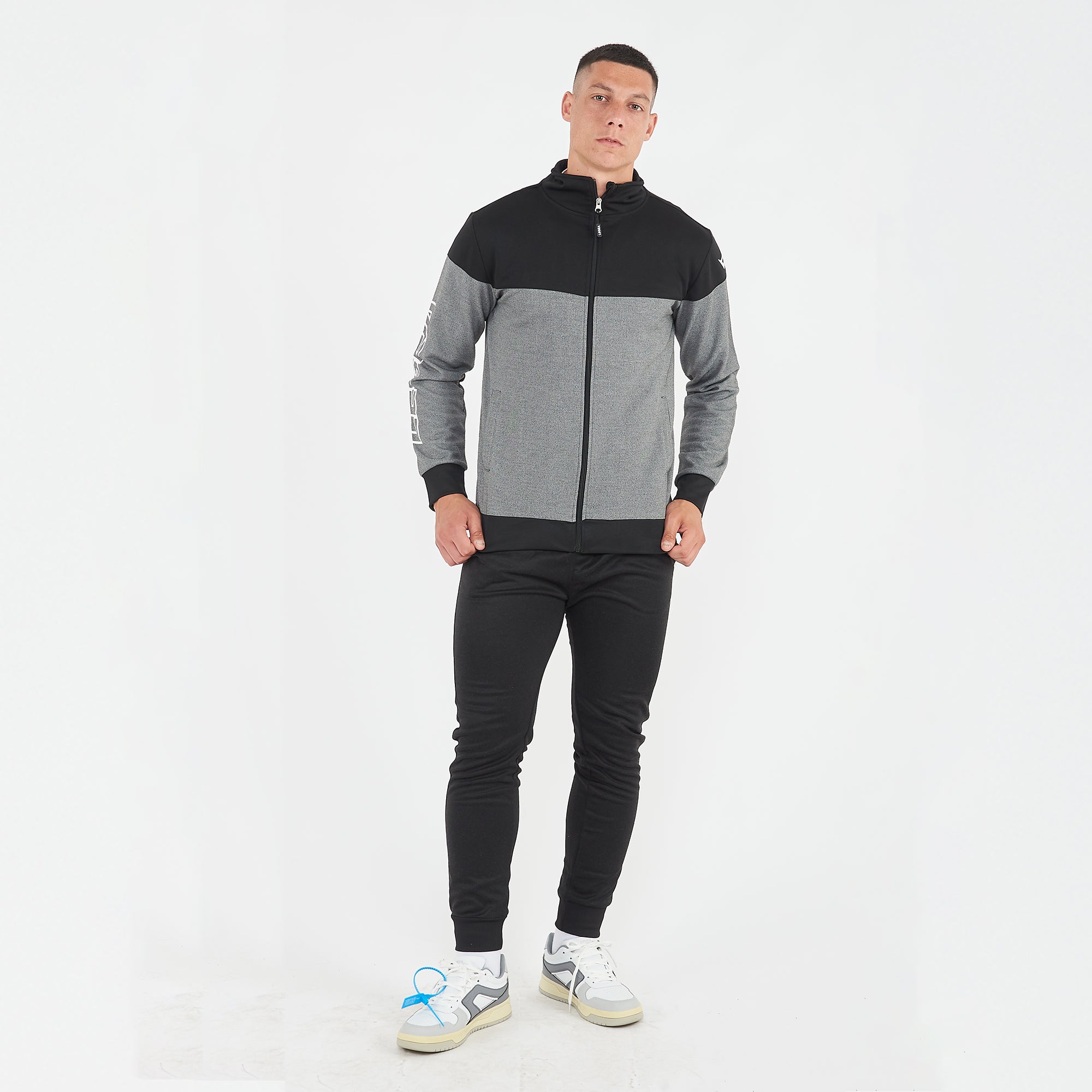 legea-illinois-messico-tuta-sportiva-completa-nero-grigio-l image 1