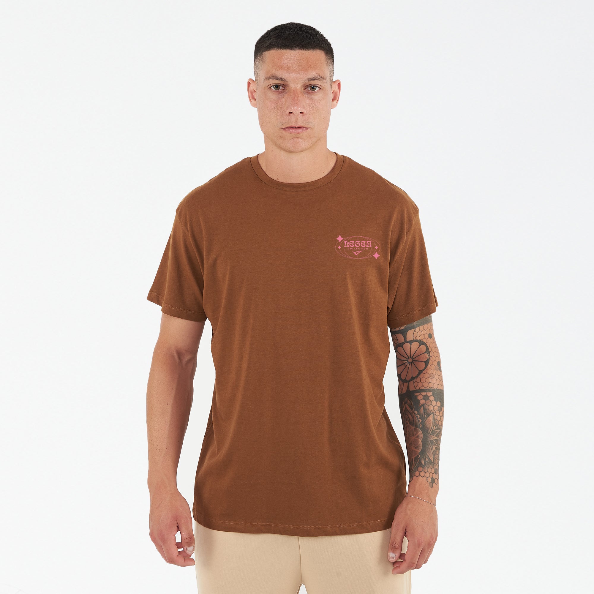 legea-bigger-t-shirt-in-cotone-marrone-m image 1