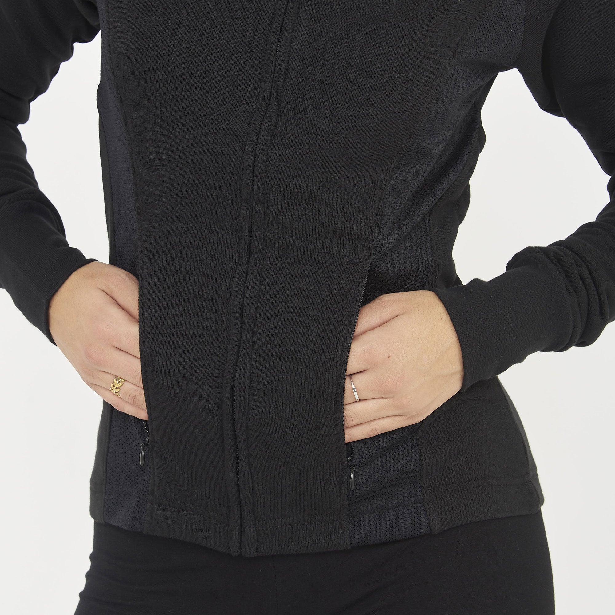 legea-dafne-felpa-slim-con-zip-nero-m image 5