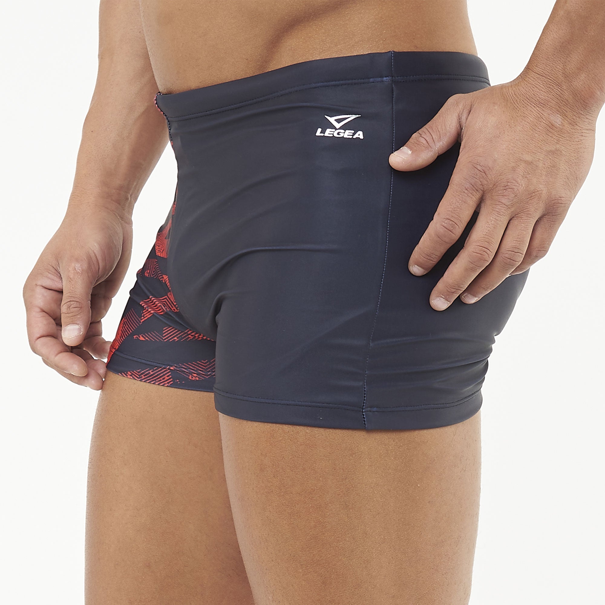legea-hallek-costume-nuoto-pantaloncino-nero-rosso-m image 4