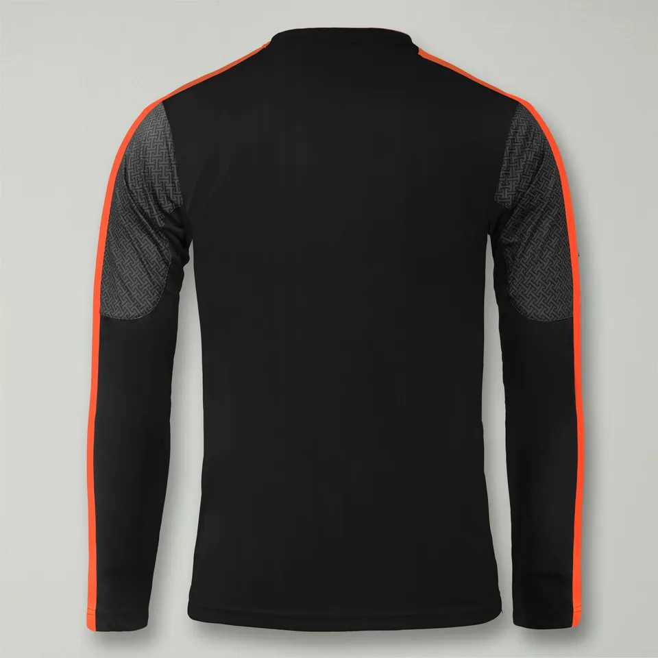 legea-atene-maglia-calcio-maniche-lunghe-nero-arancio-fluo-m image 1