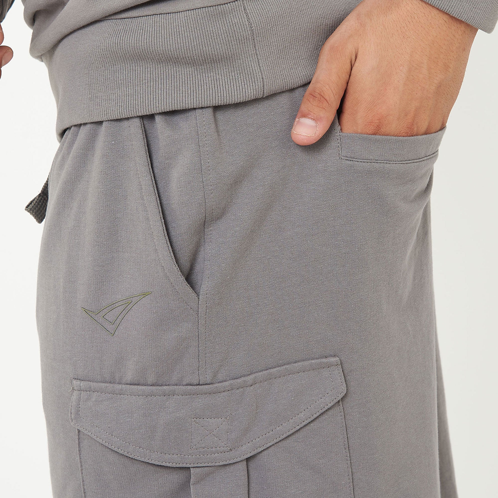 legea-f9-pantaloncini-cargo-french-terry-9-grigio-scuro-l image 4