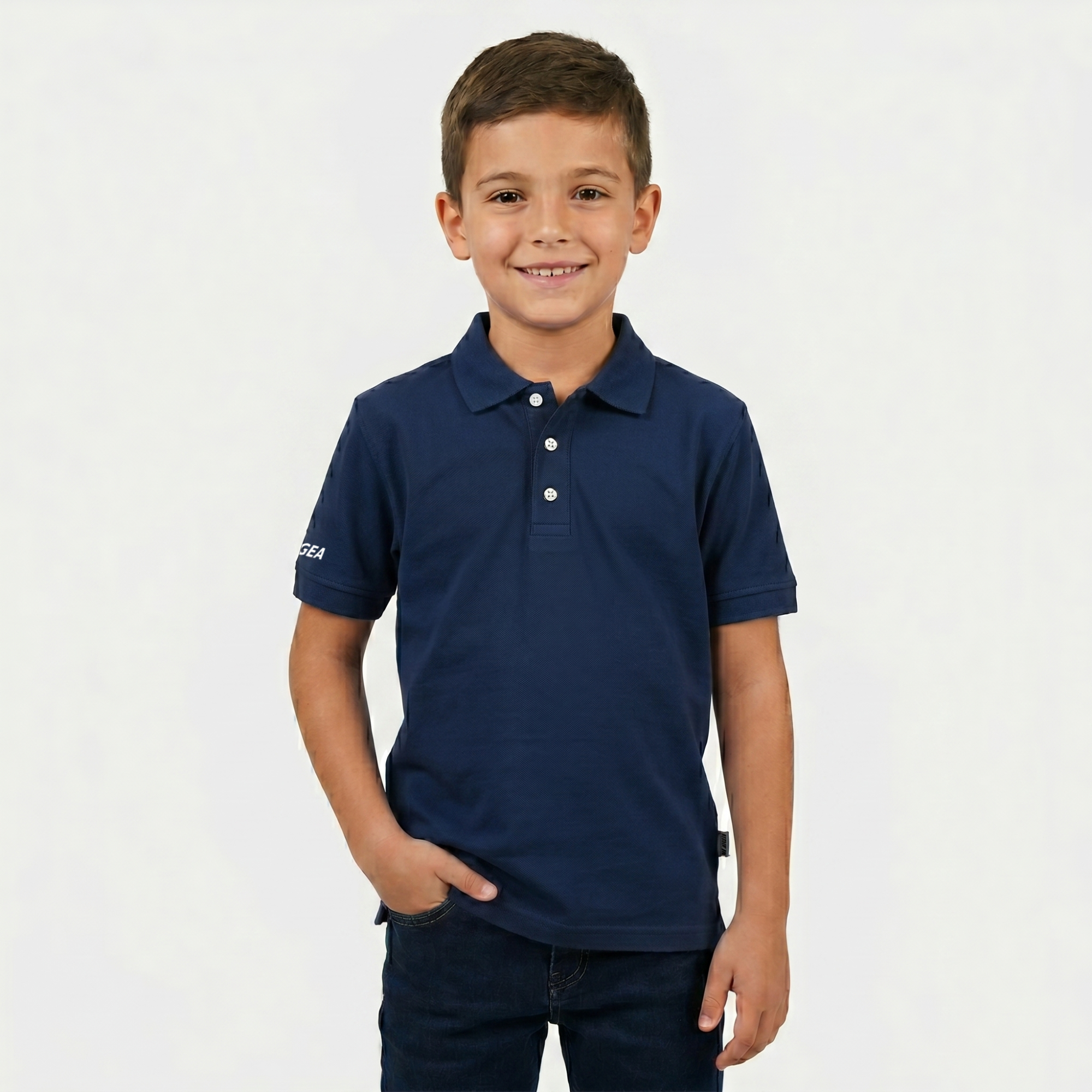 legea-ariete-polo-cotone-bambino-ragazzo-blu-xs image 1