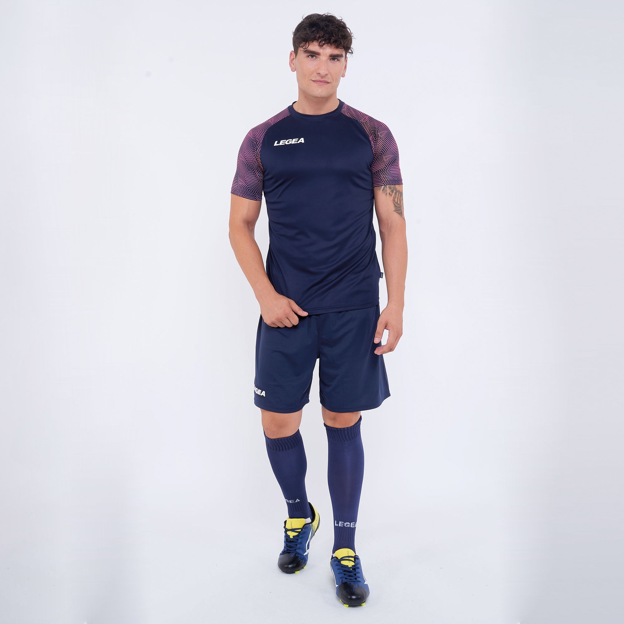 legea-giacarta-maglia-running-blu-pesca-neon-2xl image 5