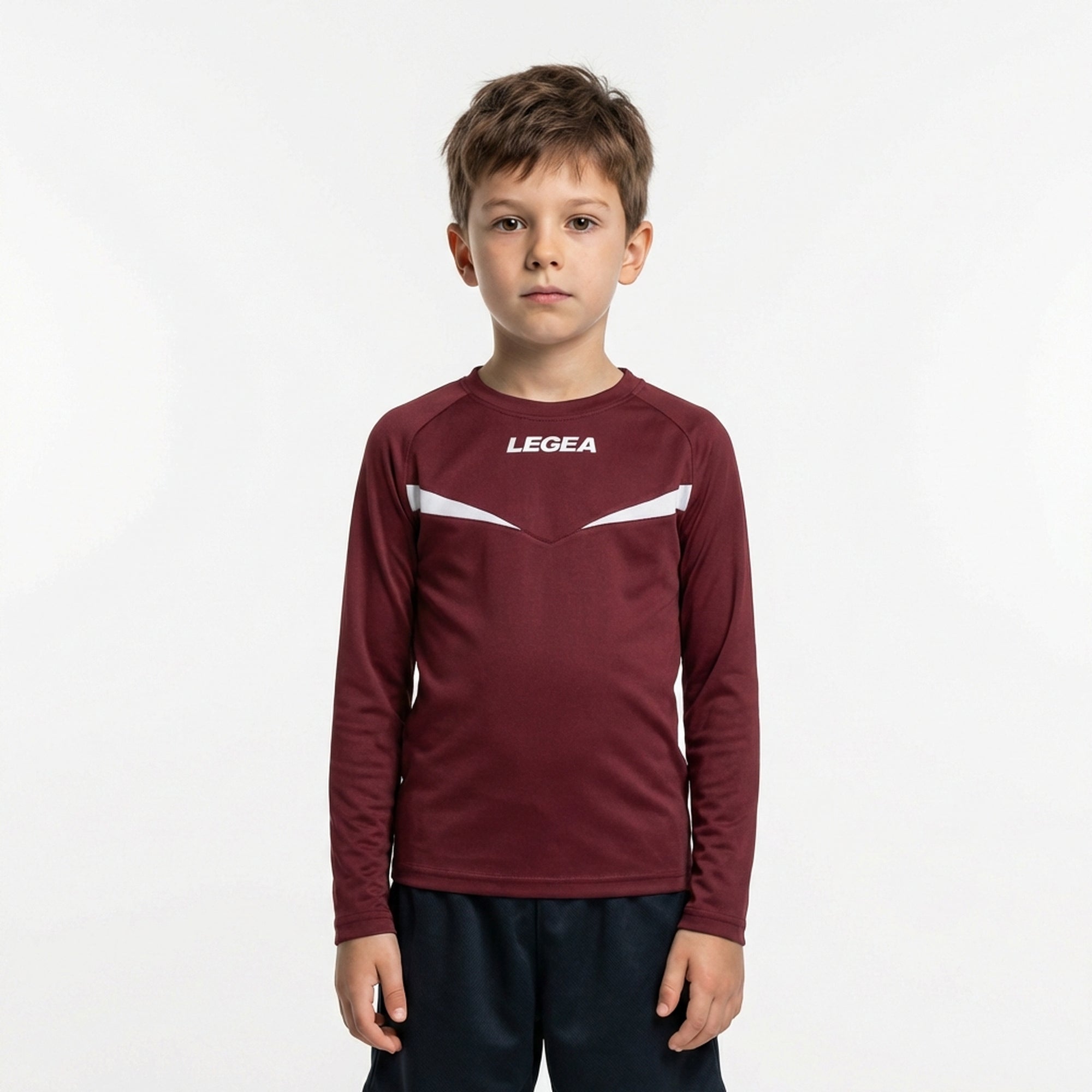 legea-vienna-maglia-calcio-maniche-lunghe-granata-bianco-xs image 1