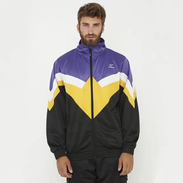 legea-loose-giacca-con-zip-vintage-nero-ocra-l image 1