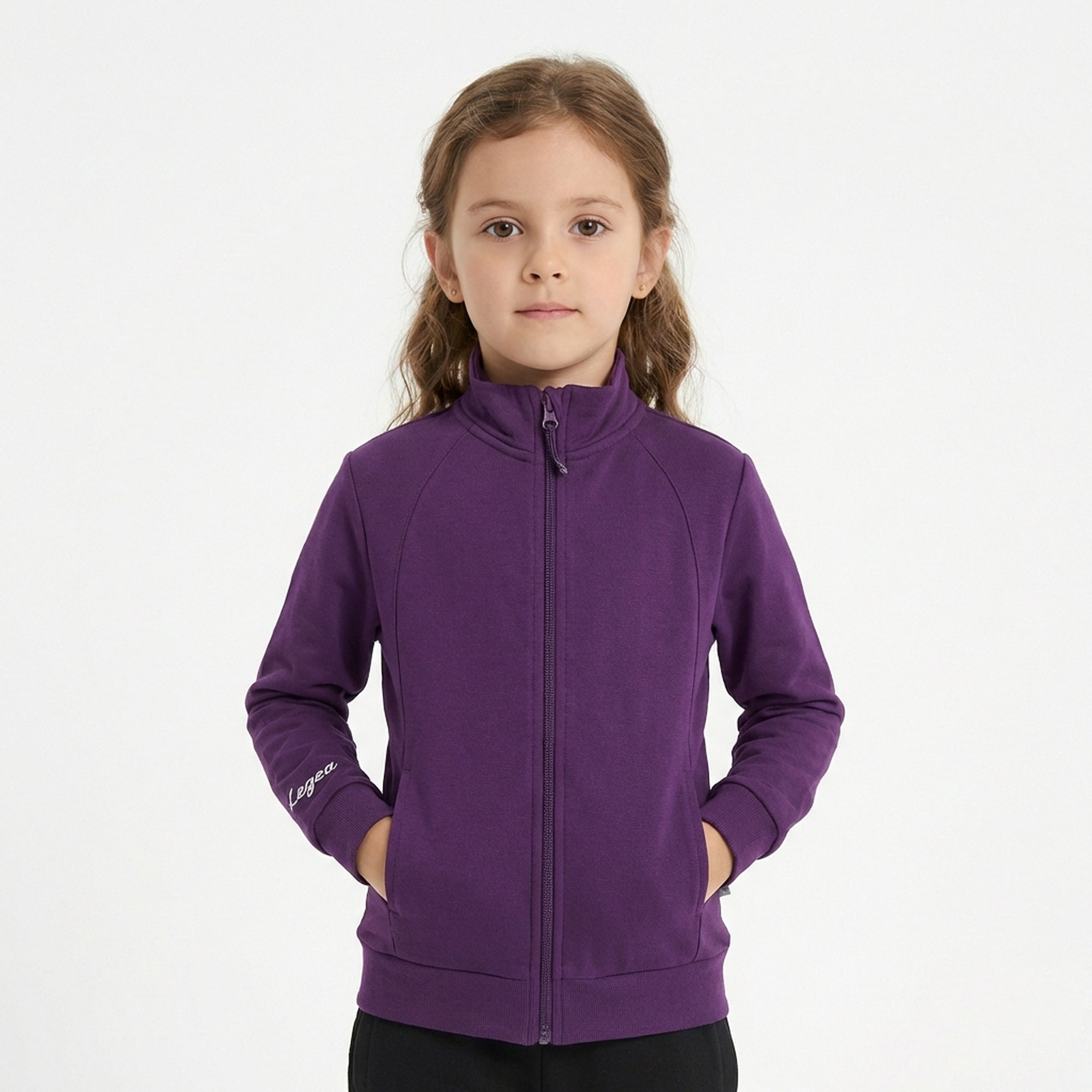 legea-ridaka-giacca-sportiva-leggera-con-zip-viola-xs image 1