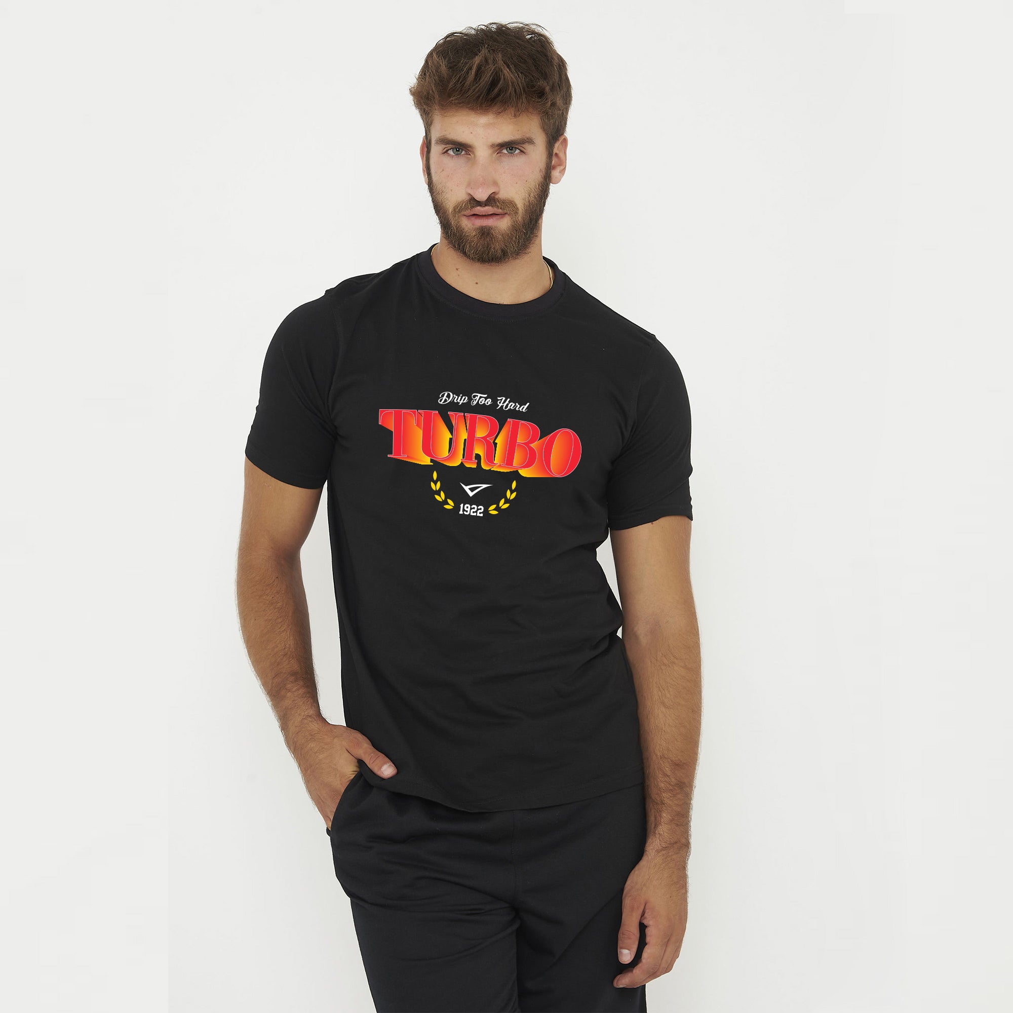 legea-turbo-t-shirt-in-cotone-nero-rosso-m image 1