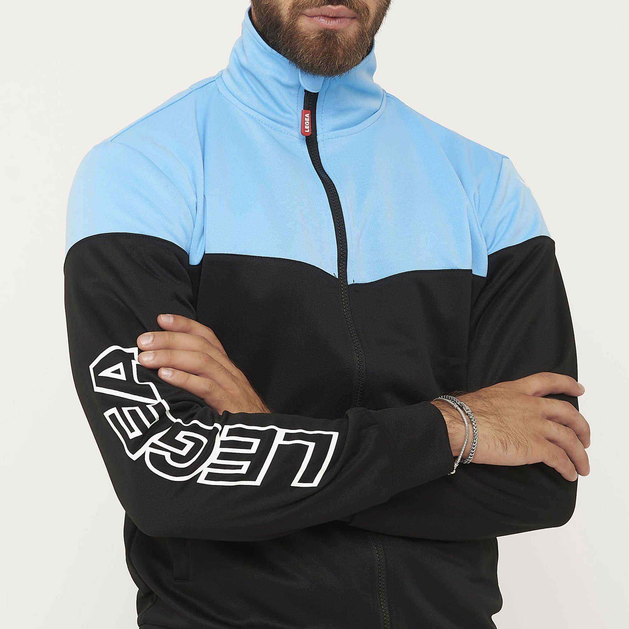 legea-giacca-bicolor-full-zip-ontario-senior-nero-celeste-xl image 5